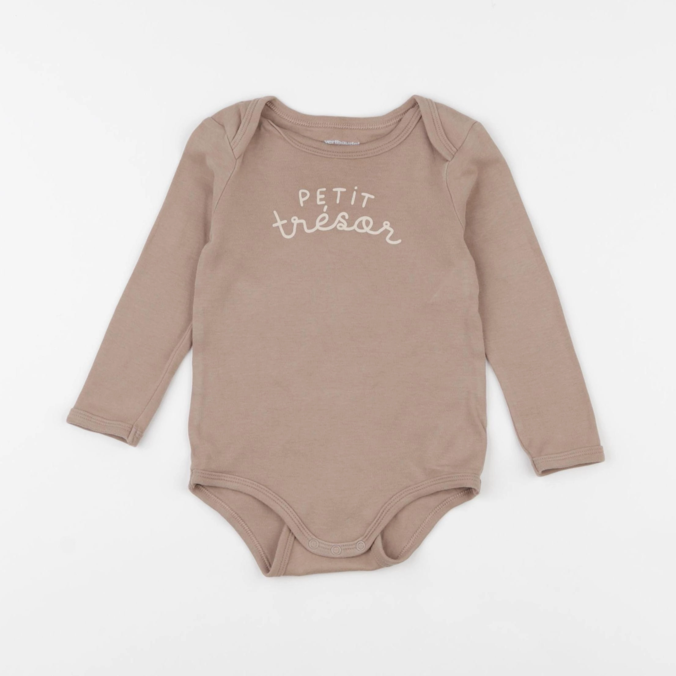 Vertbaudet - body marron - 18 mois