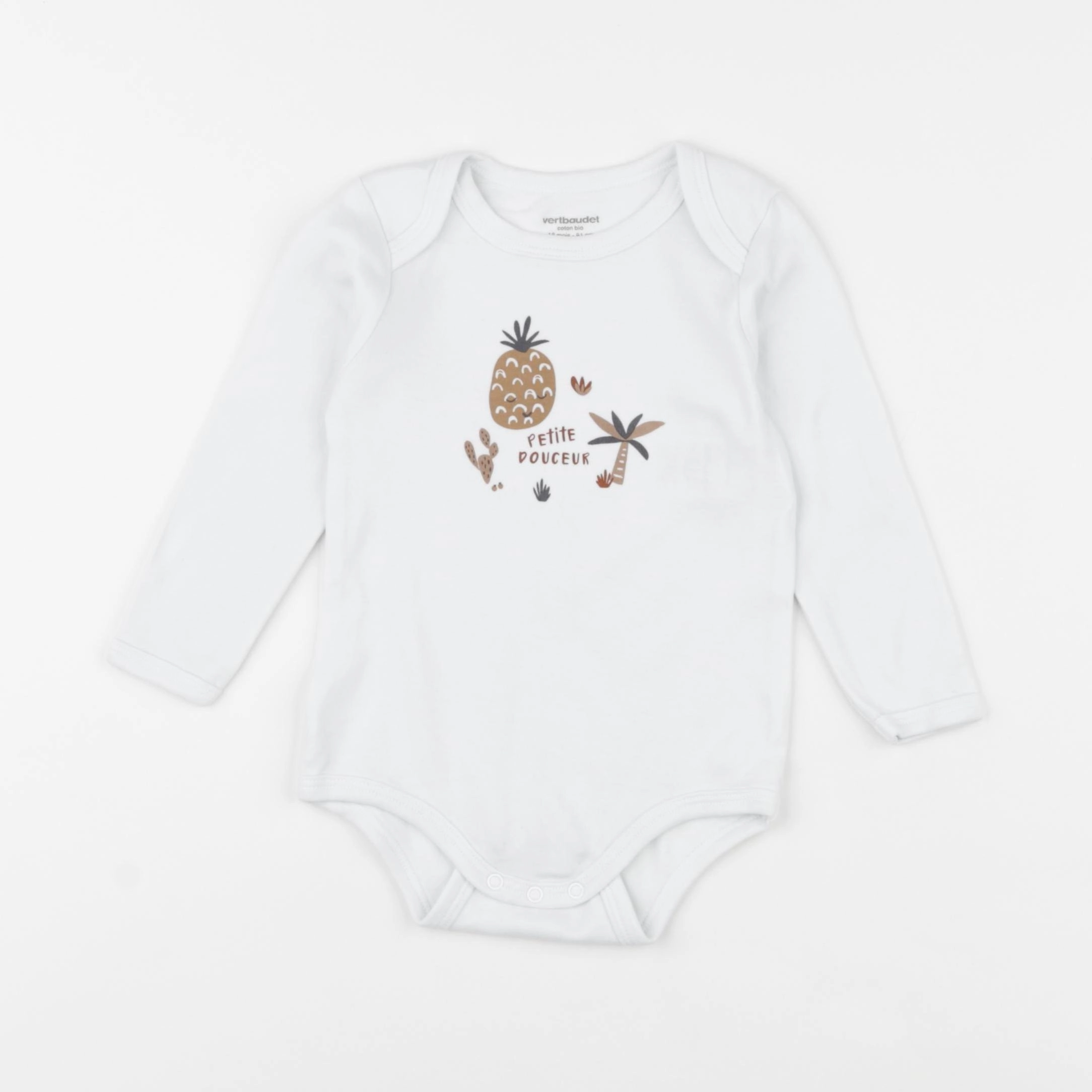 Vertbaudet - body blanc - 18 mois