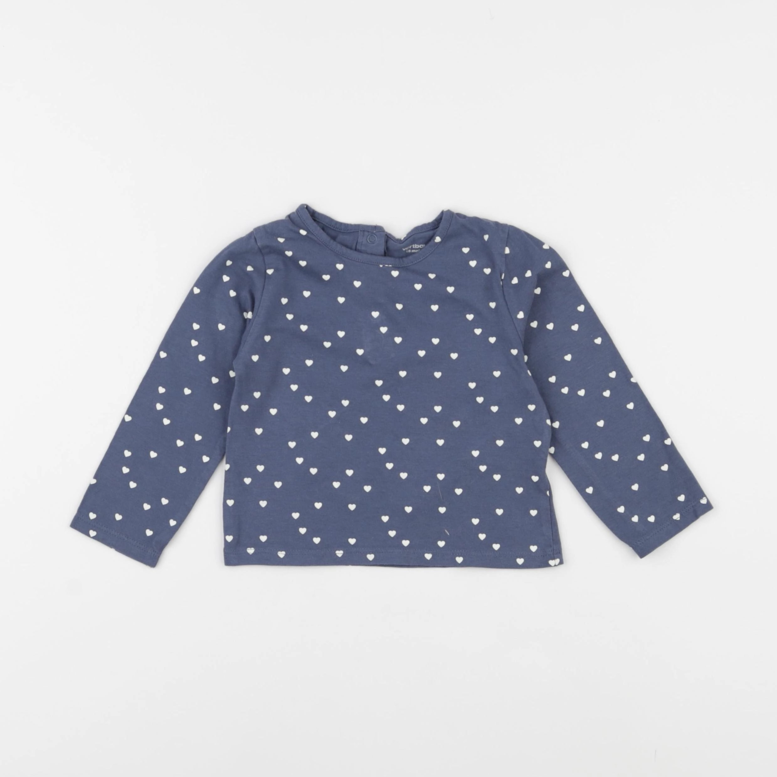 Vertbaudet - tee-shirt bleu - 18 mois