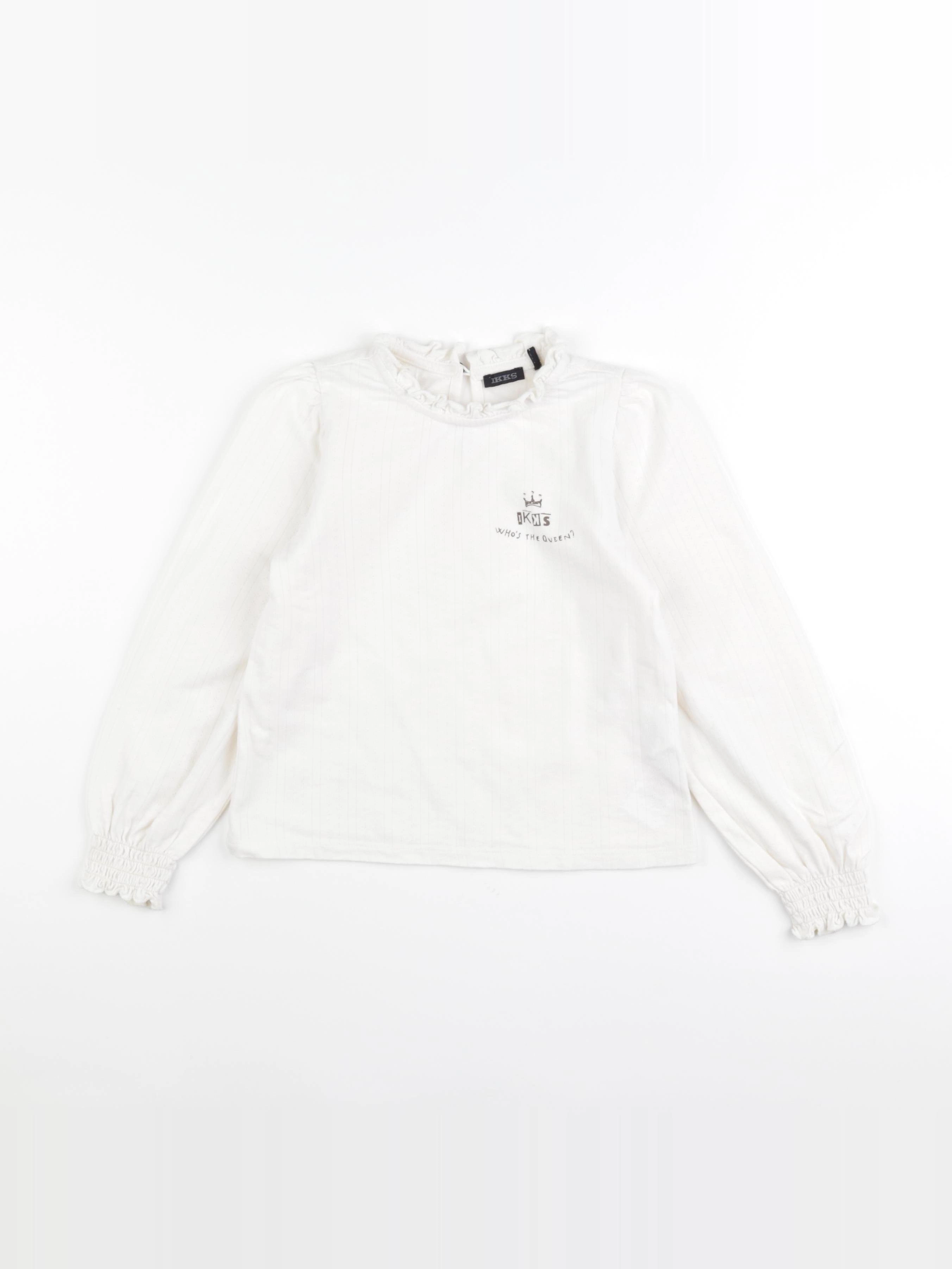 IKKS - tee-shirt blanc - 6 ans