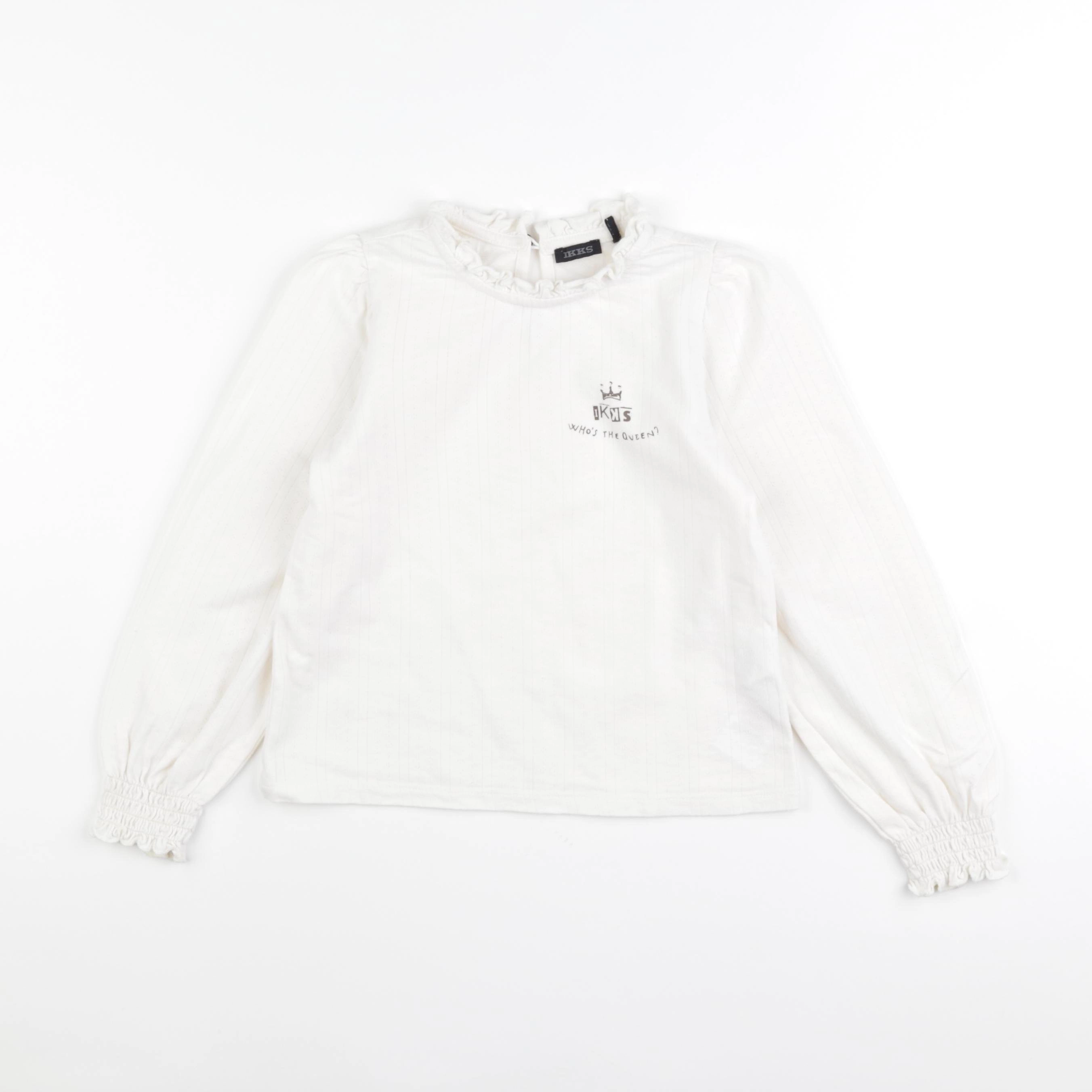 IKKS - tee-shirt blanc - 6 ans