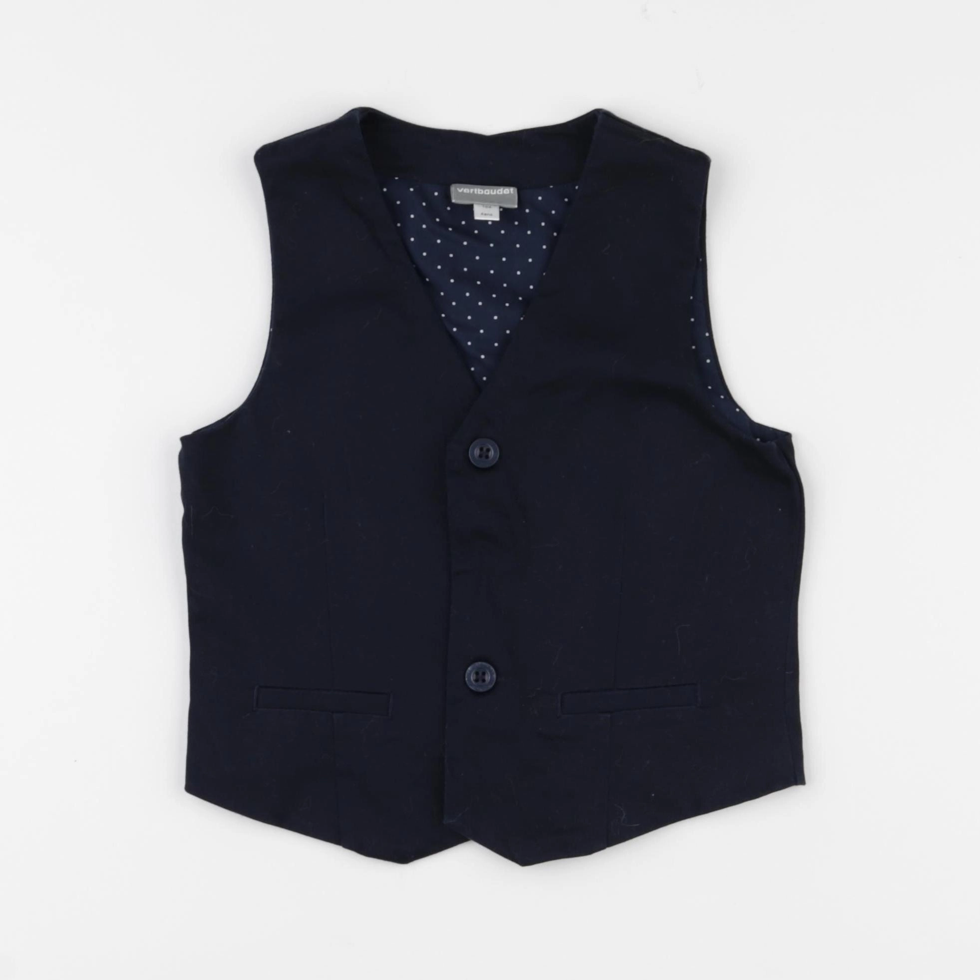 Vertbaudet - gilet bleu - 4 ans