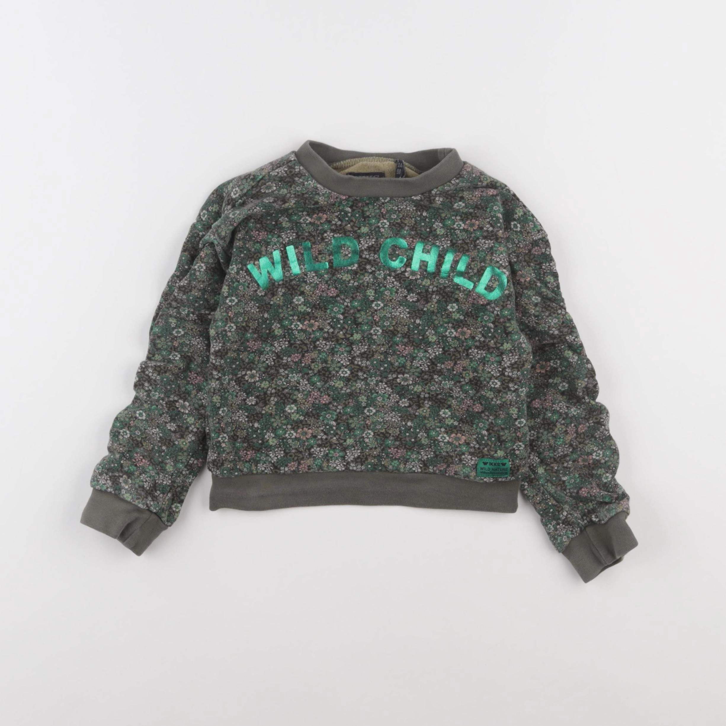 IKKS - sweat vert - 3 ans