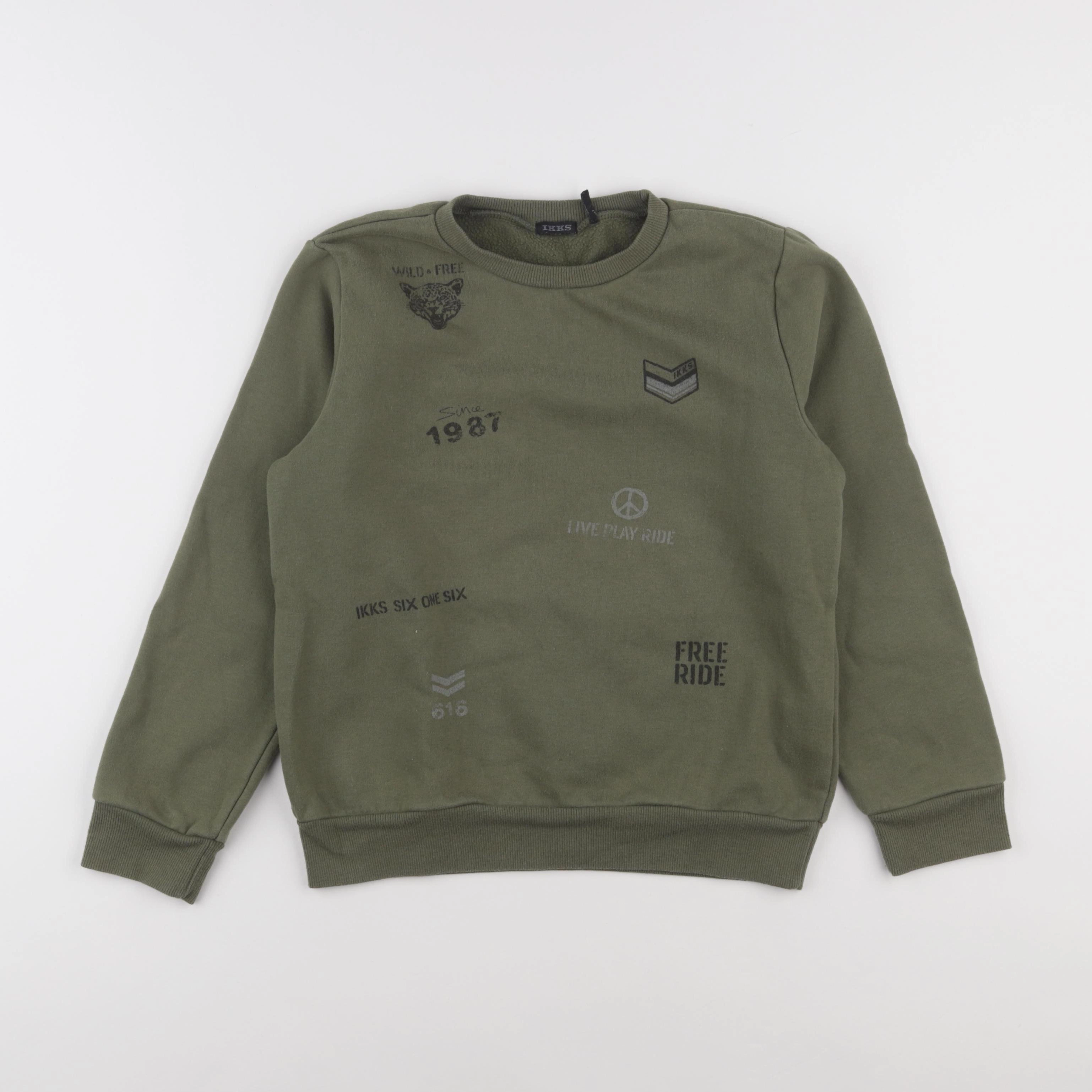 IKKS - sweat vert - 10 ans