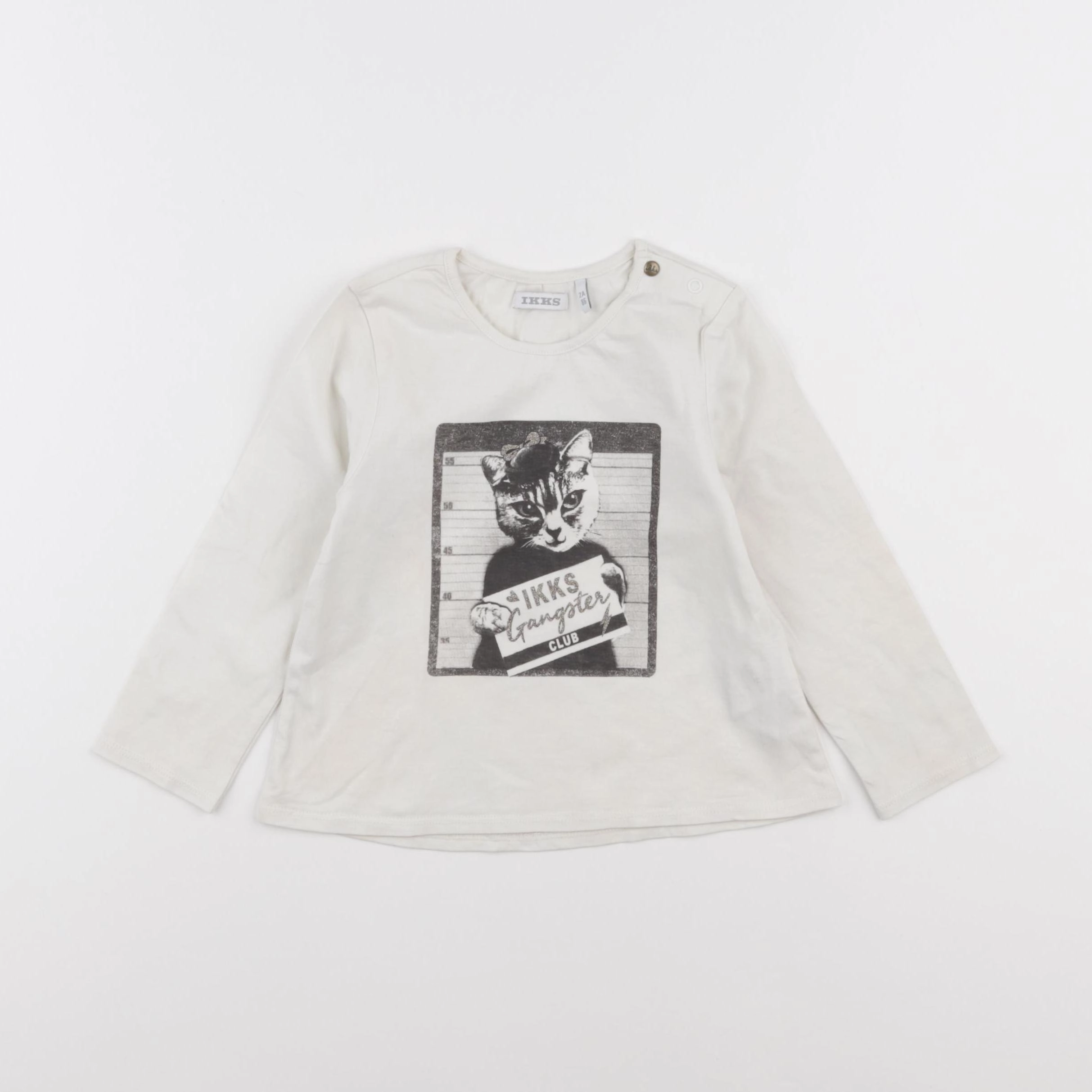 IKKS - tee-shirt beige - 2 ans