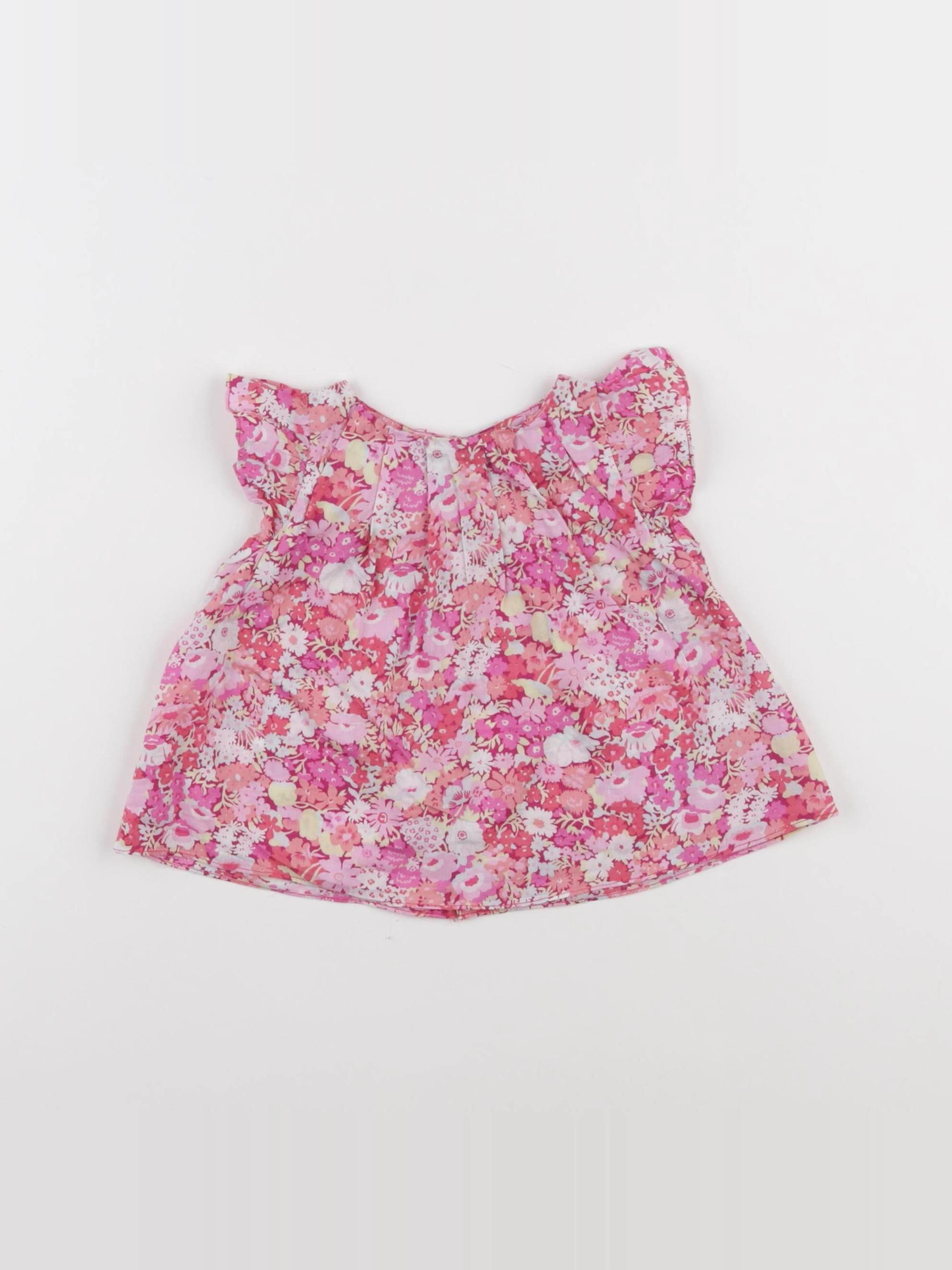 Jacadi - blouse liberty rose - 6 mois