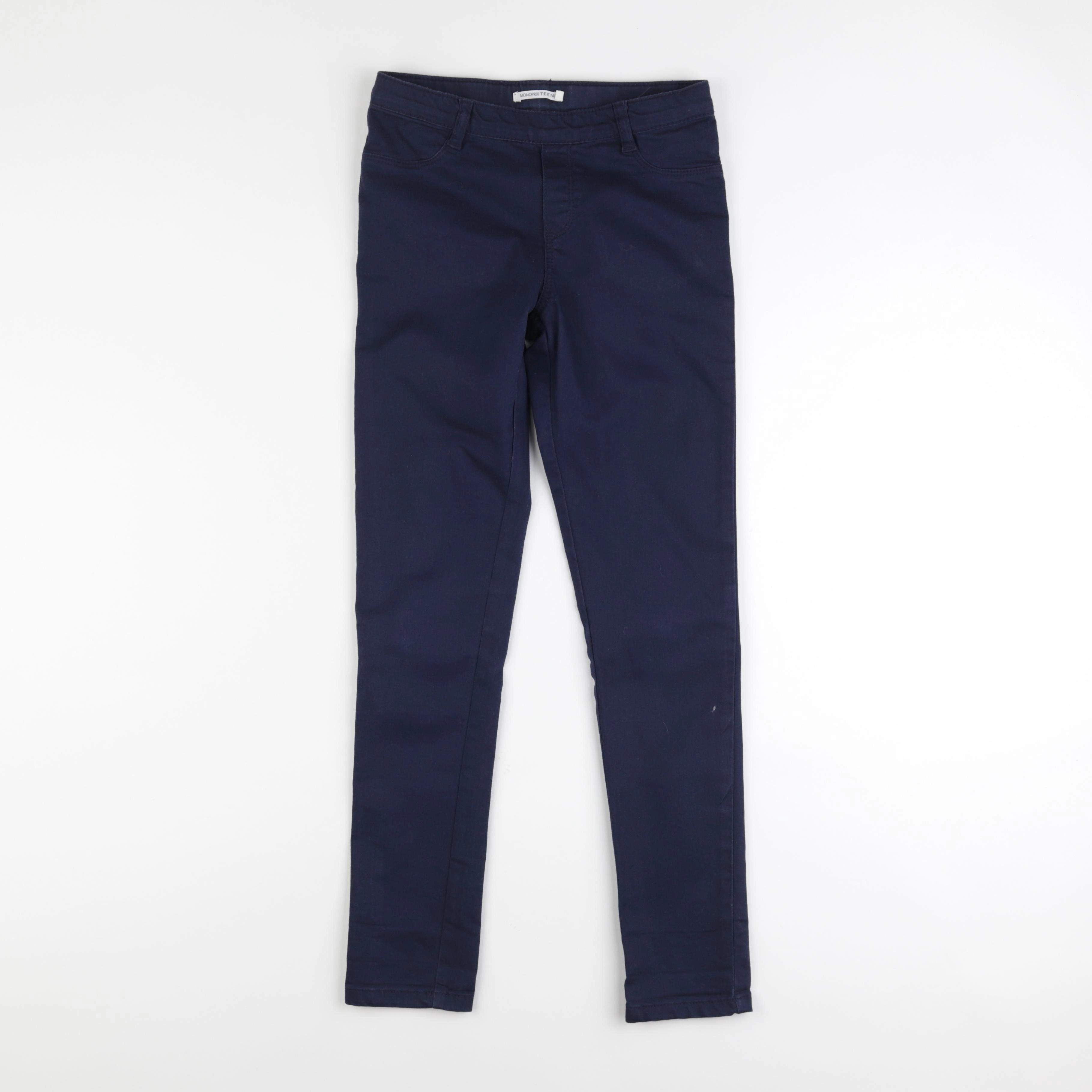Monoprix - jegging bleu - 10 ans