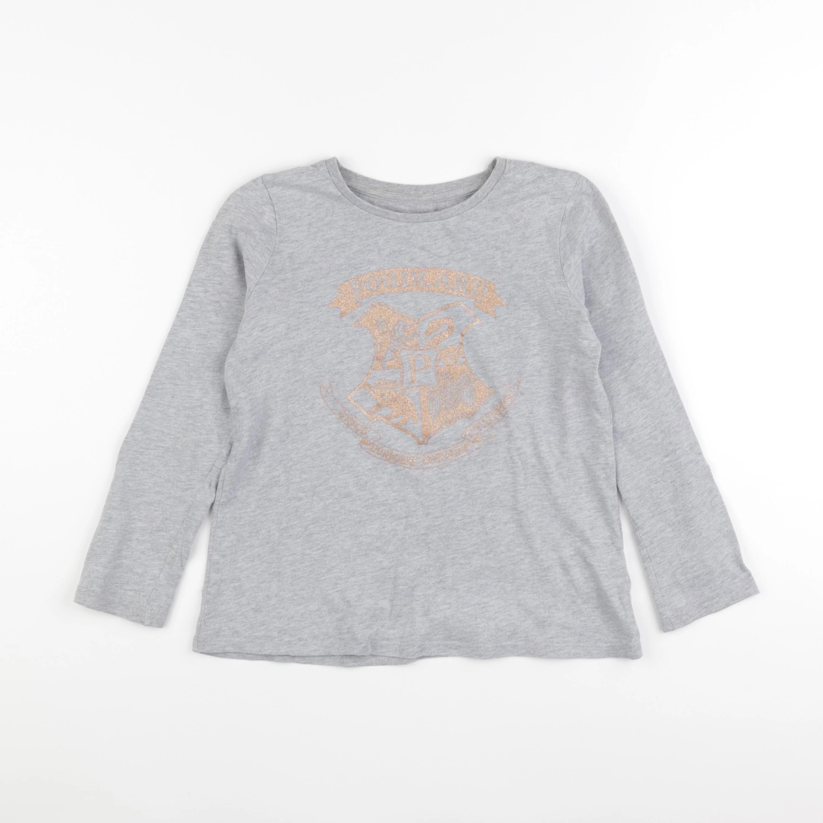 Cyrillus - tee-shirt gris - 10 ans