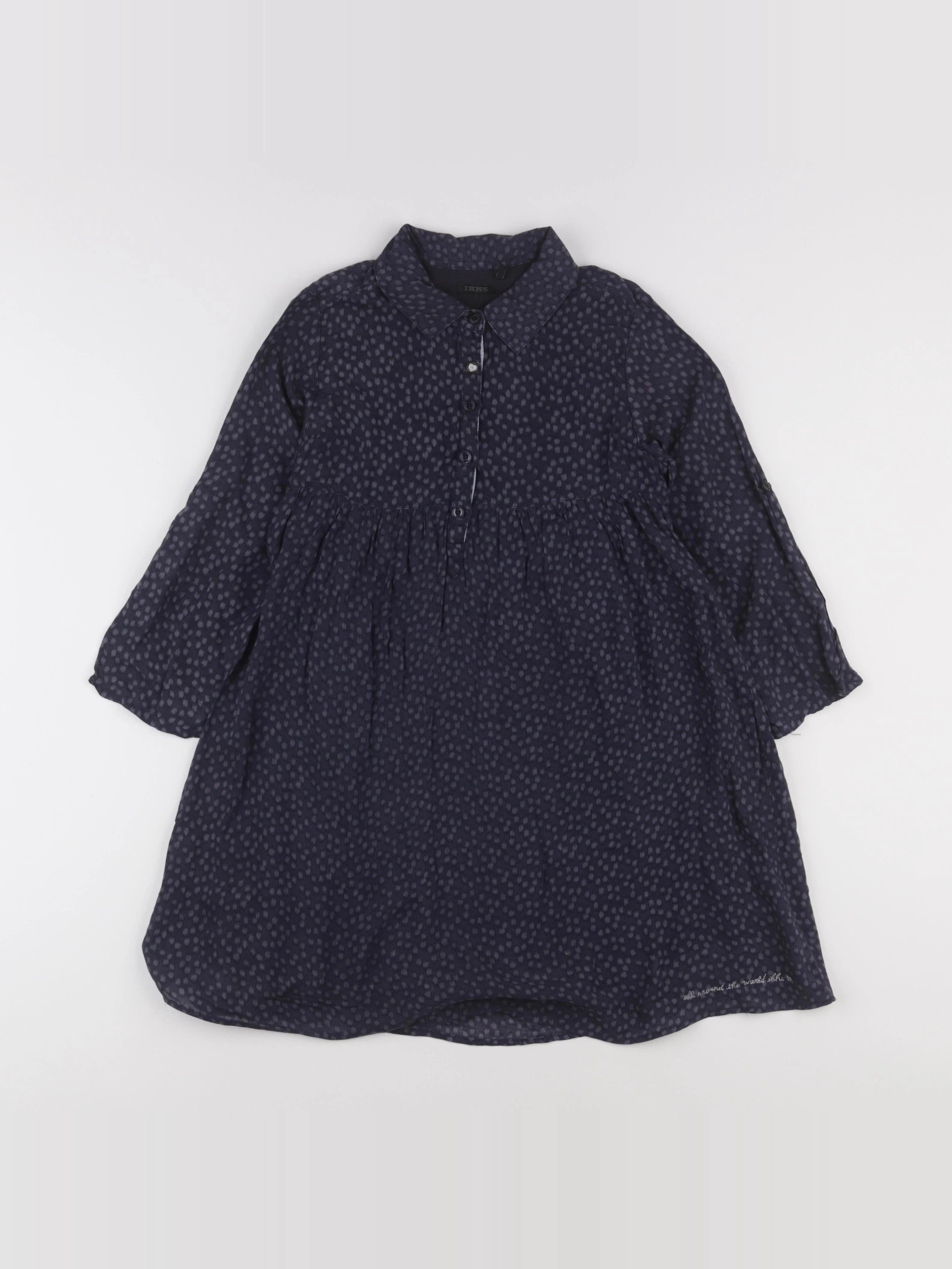 IKKS - robe bleu - 8 ans