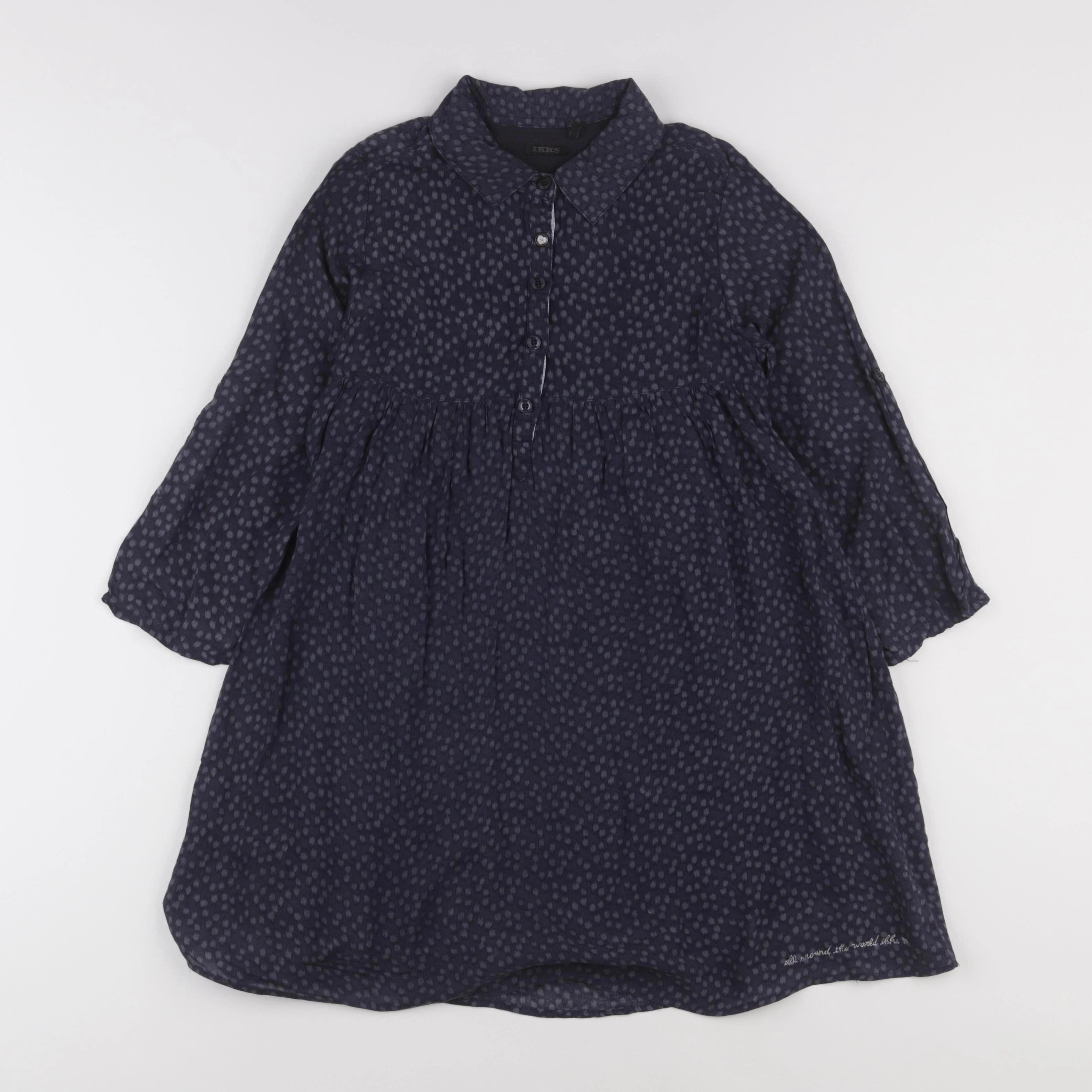 IKKS - robe bleu - 8 ans
