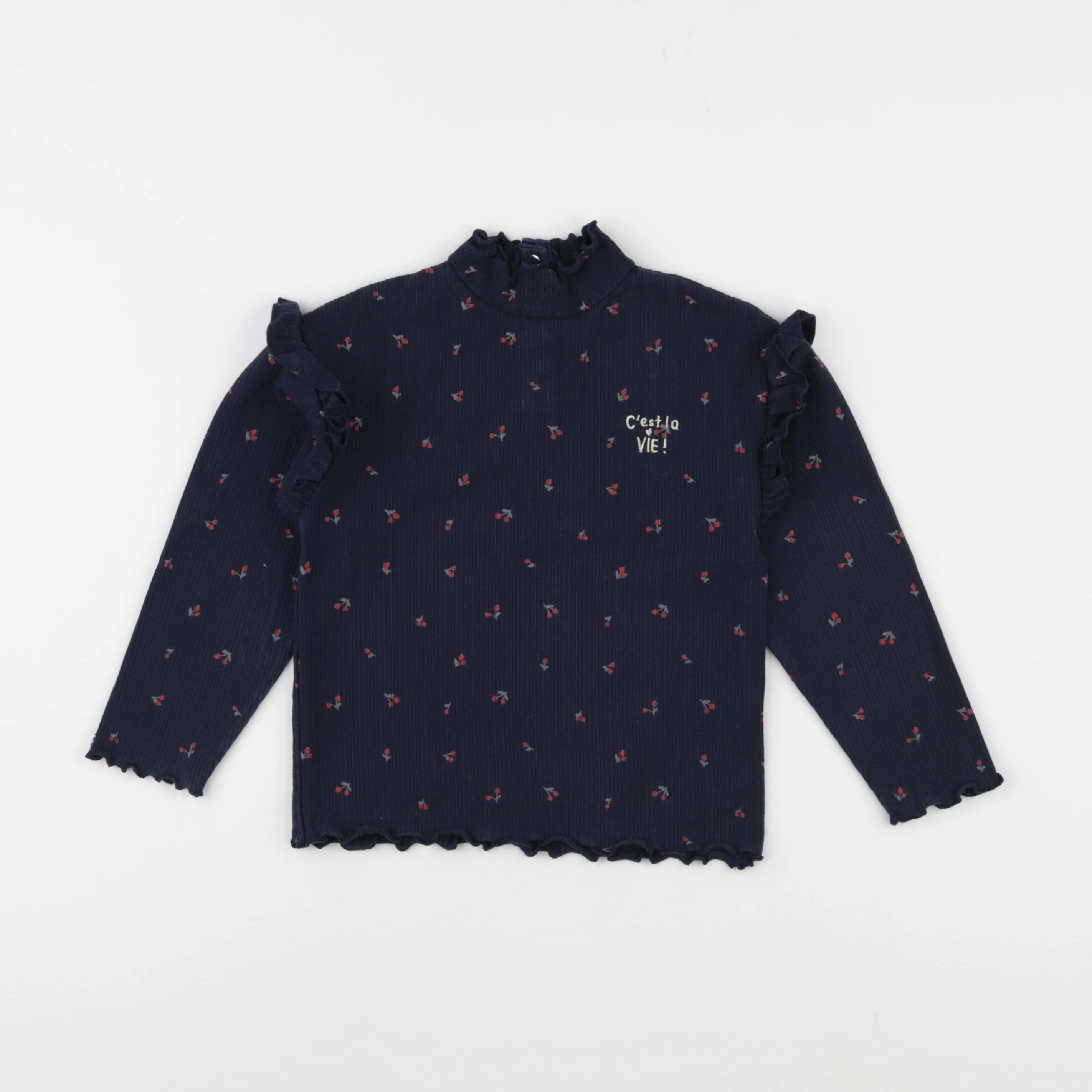 Vertbaudet - tee-shirt bleu - 5 ans