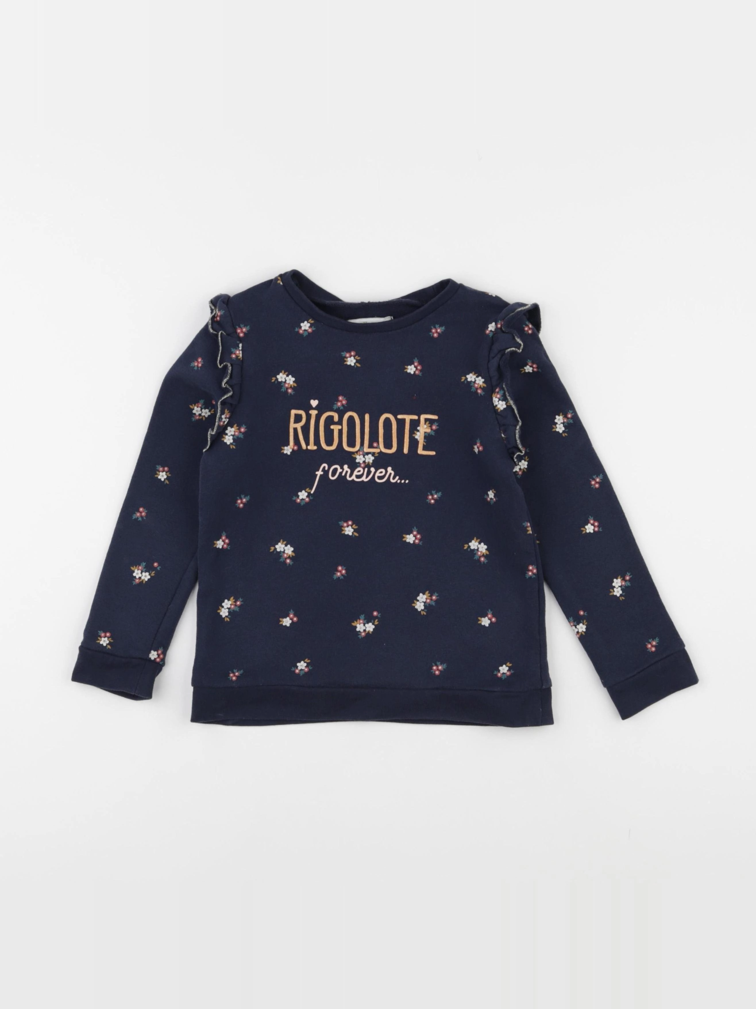 Vertbaudet - sweat bleu - 5 ans