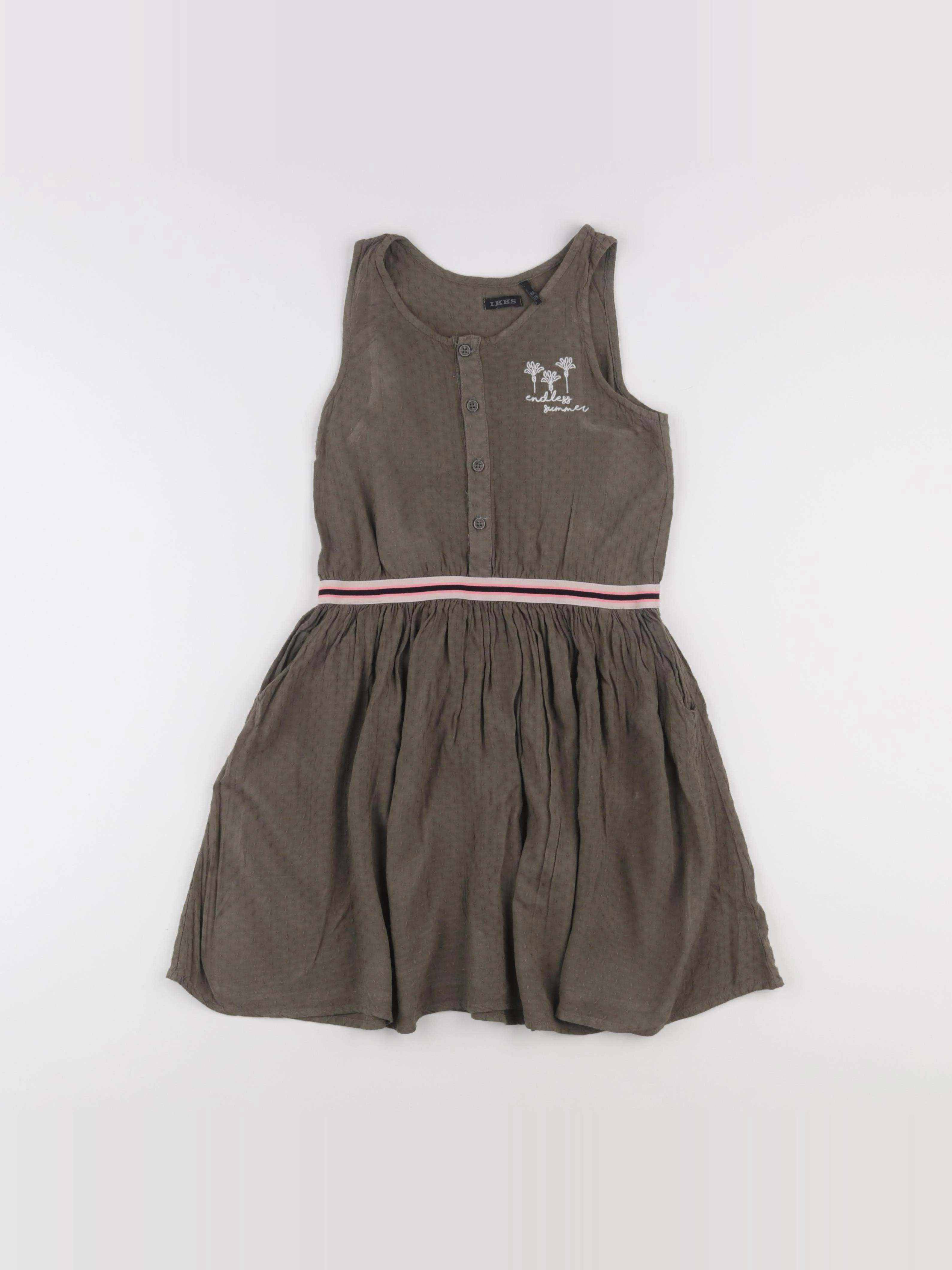 IKKS - robe vert - 8 ans