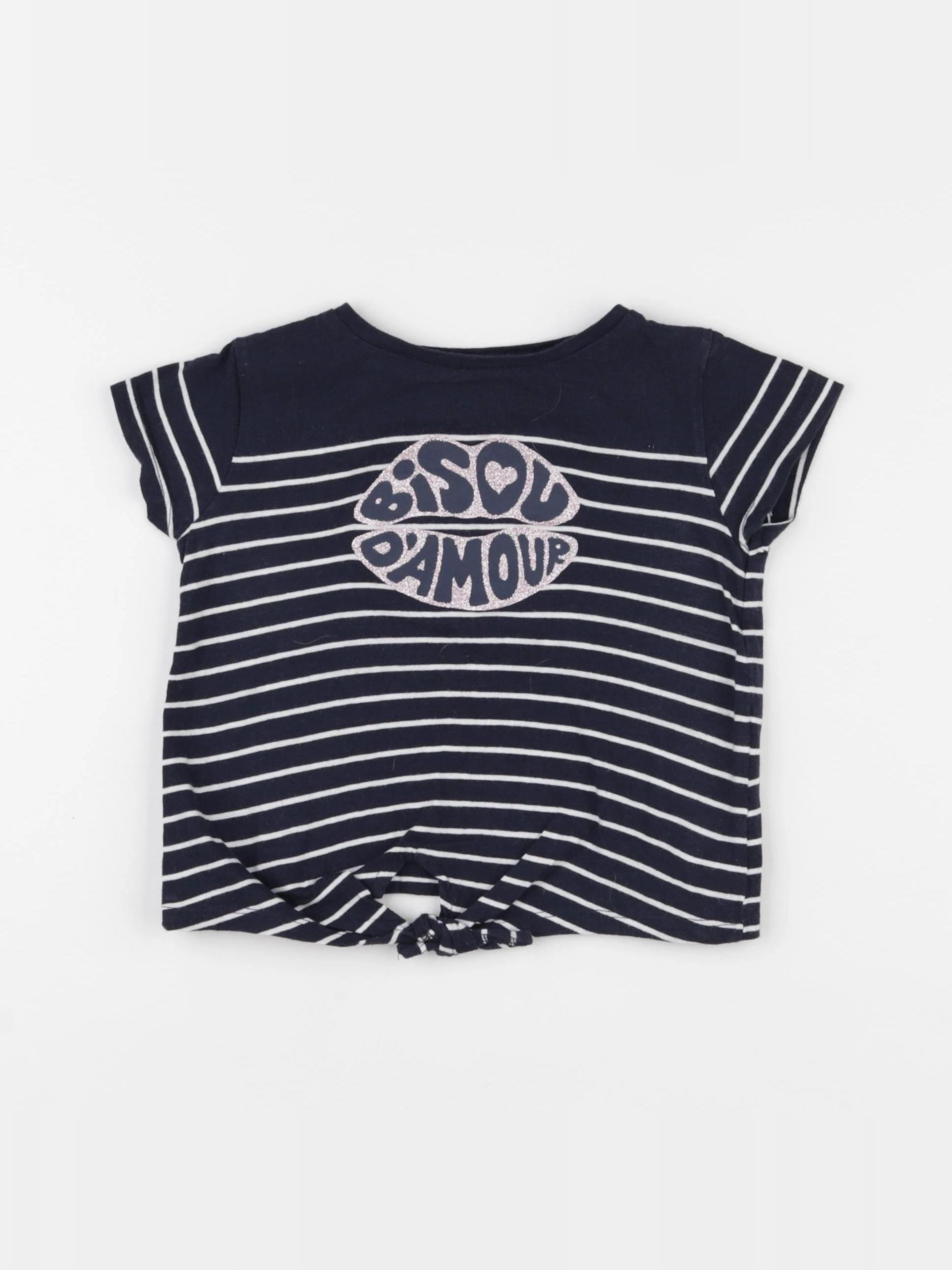 Vertbaudet - tee-shirt bleu - 12 mois