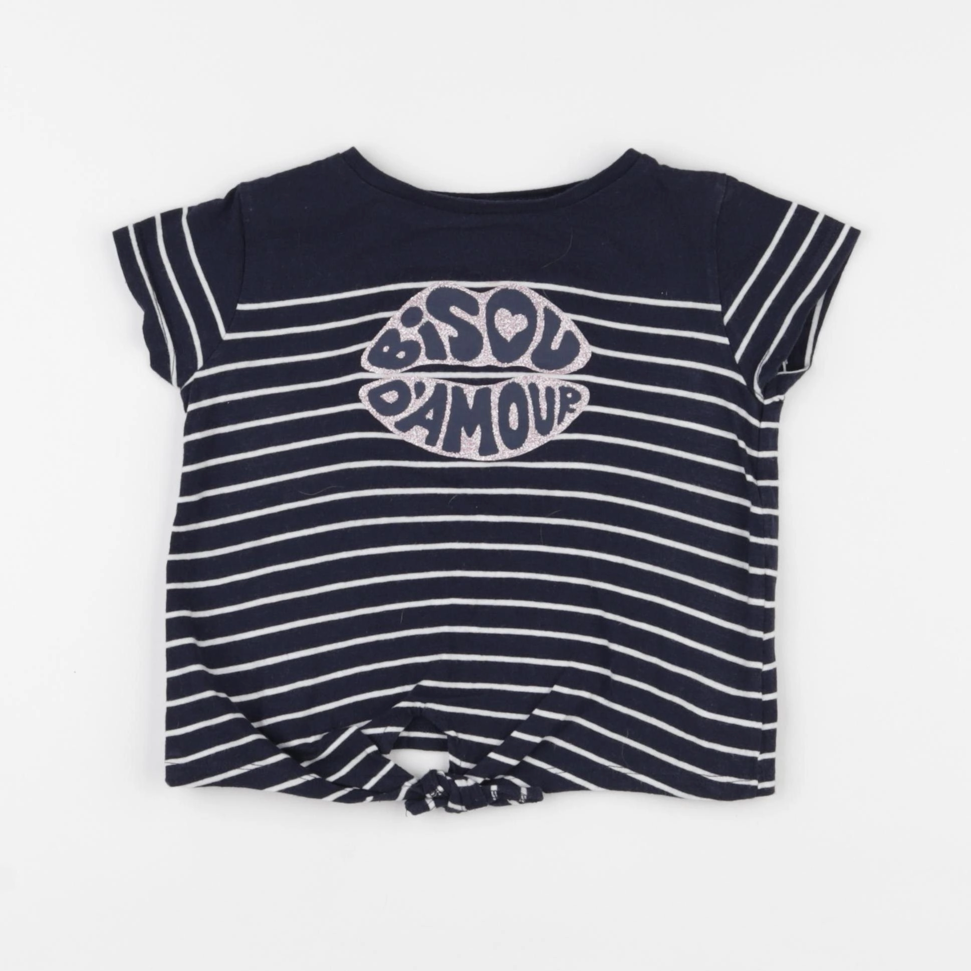 Vertbaudet - tee-shirt bleu - 12 mois
