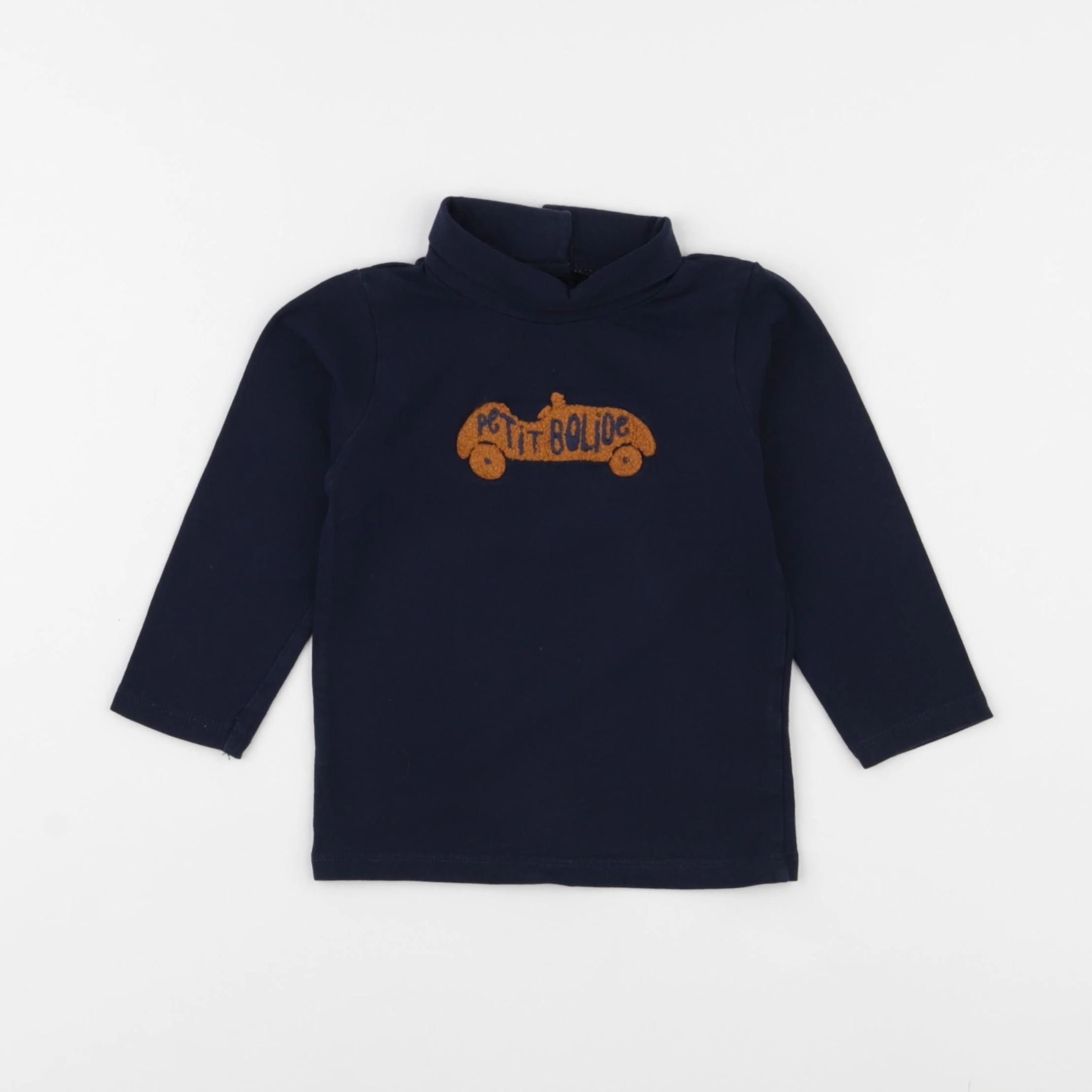 Vertbaudet - sous-pull bleu - 12 mois