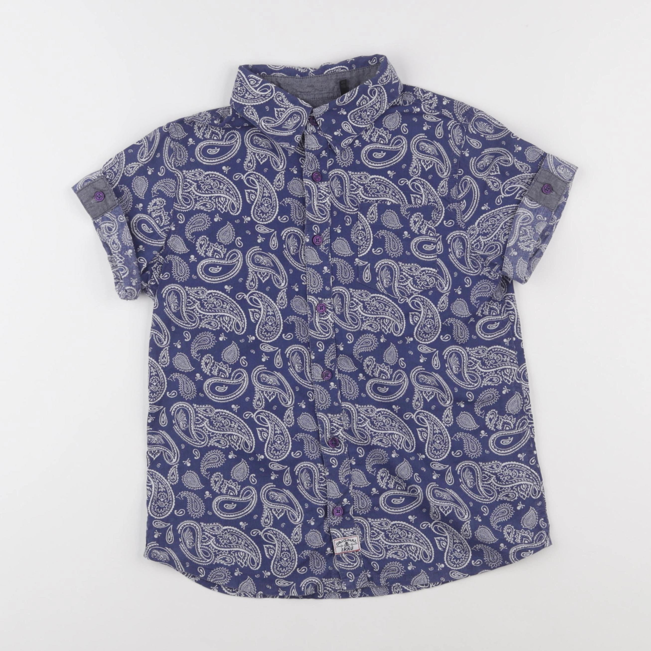 IKKS - chemise bleu - 10 ans