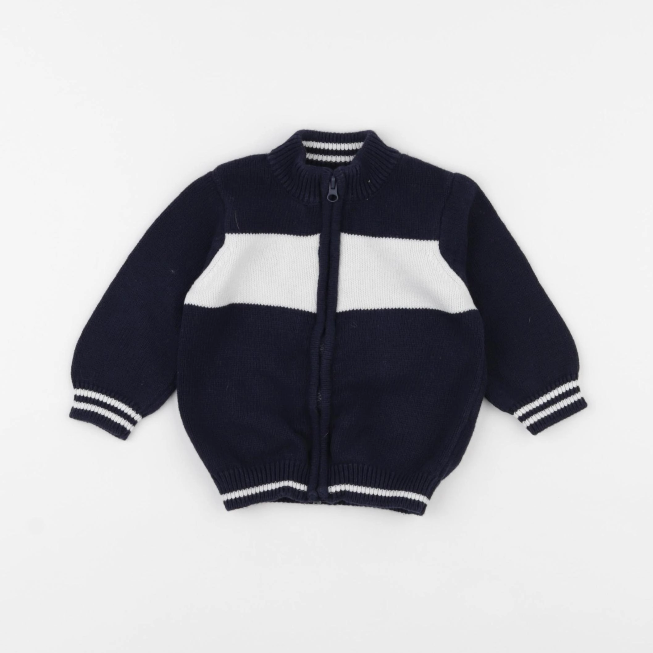 Vertbaudet - pull bleu - 6 mois