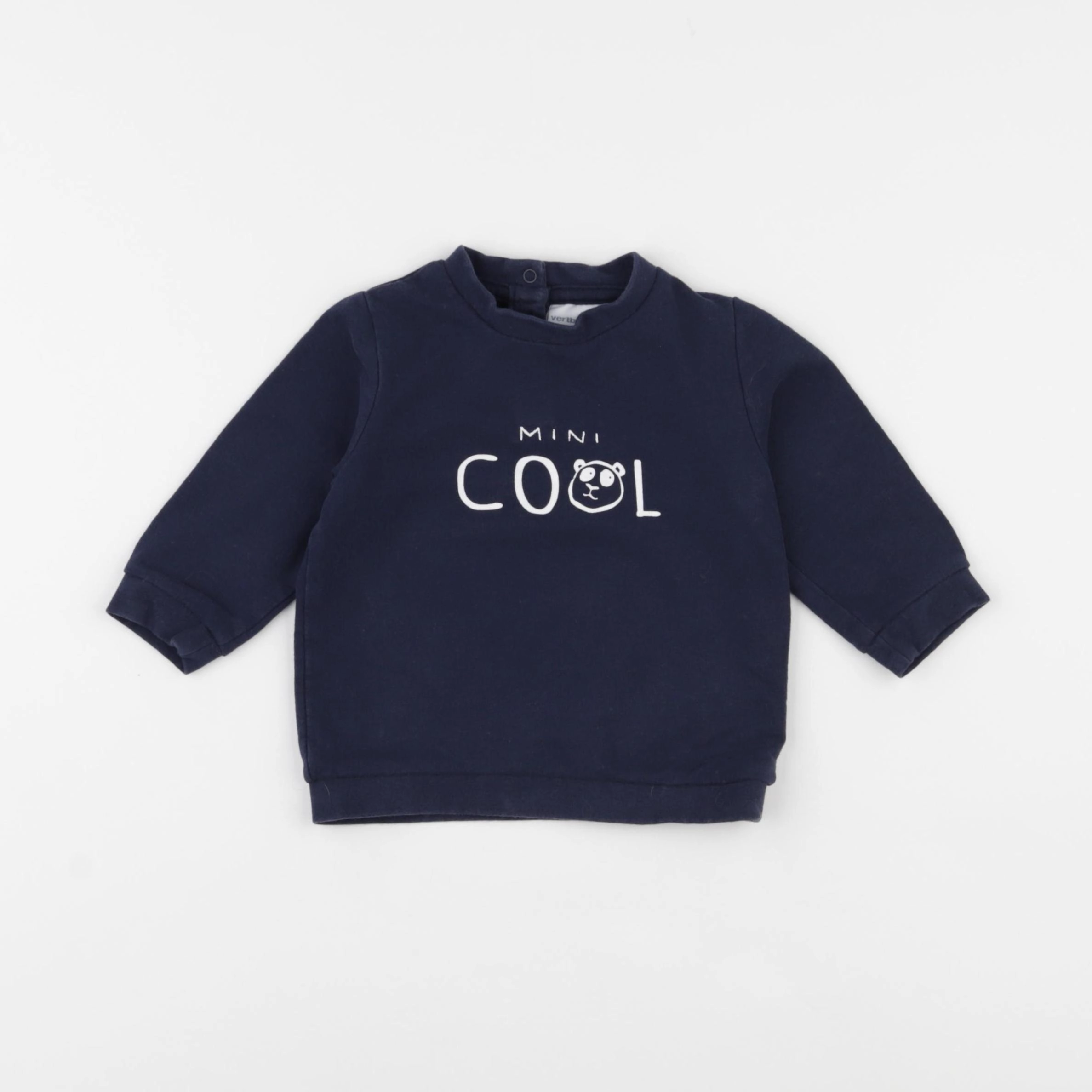 Vertbaudet - sweat bleu - 9 mois