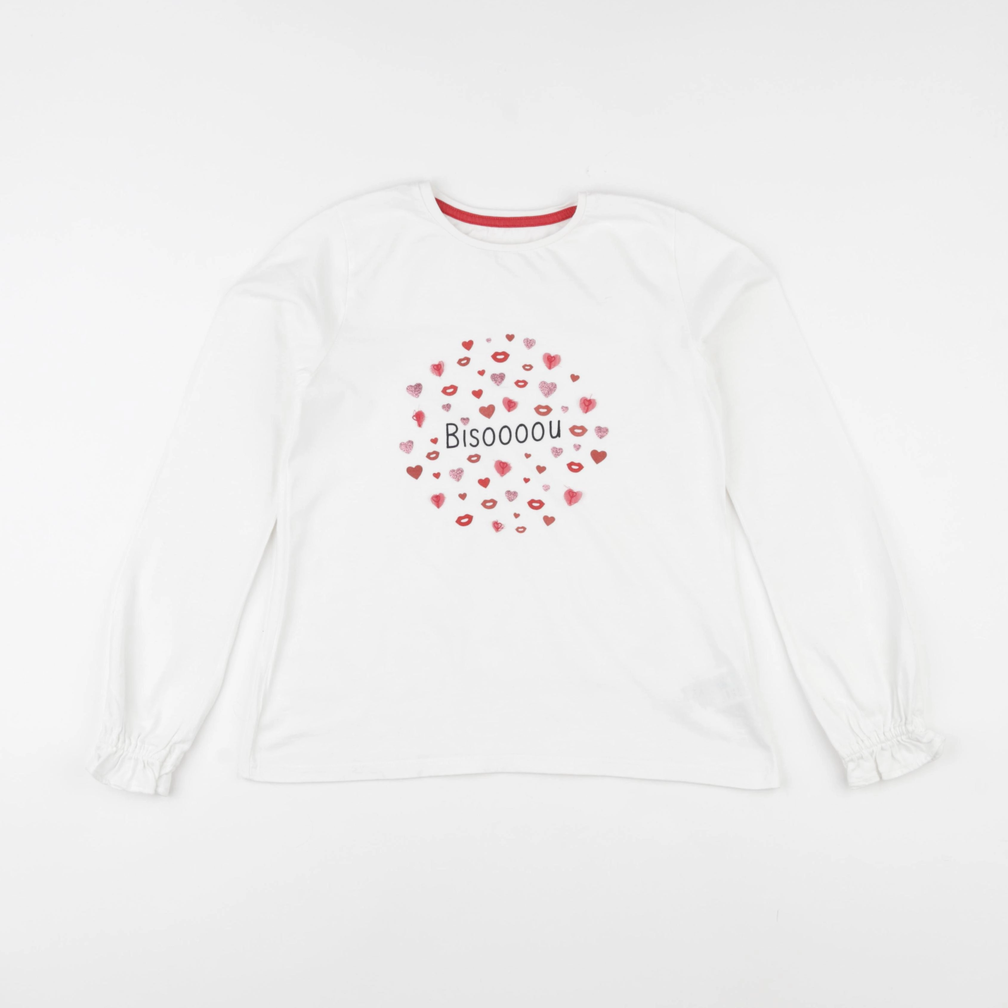 Vertbaudet - tee-shirt blanc - 10 ans