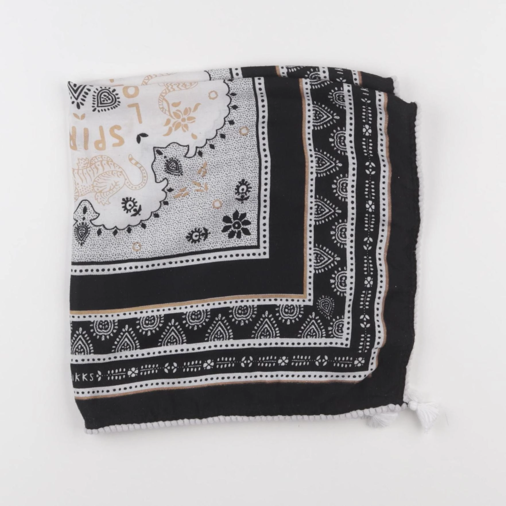 IKKS - foulard noir - 6/10 ans