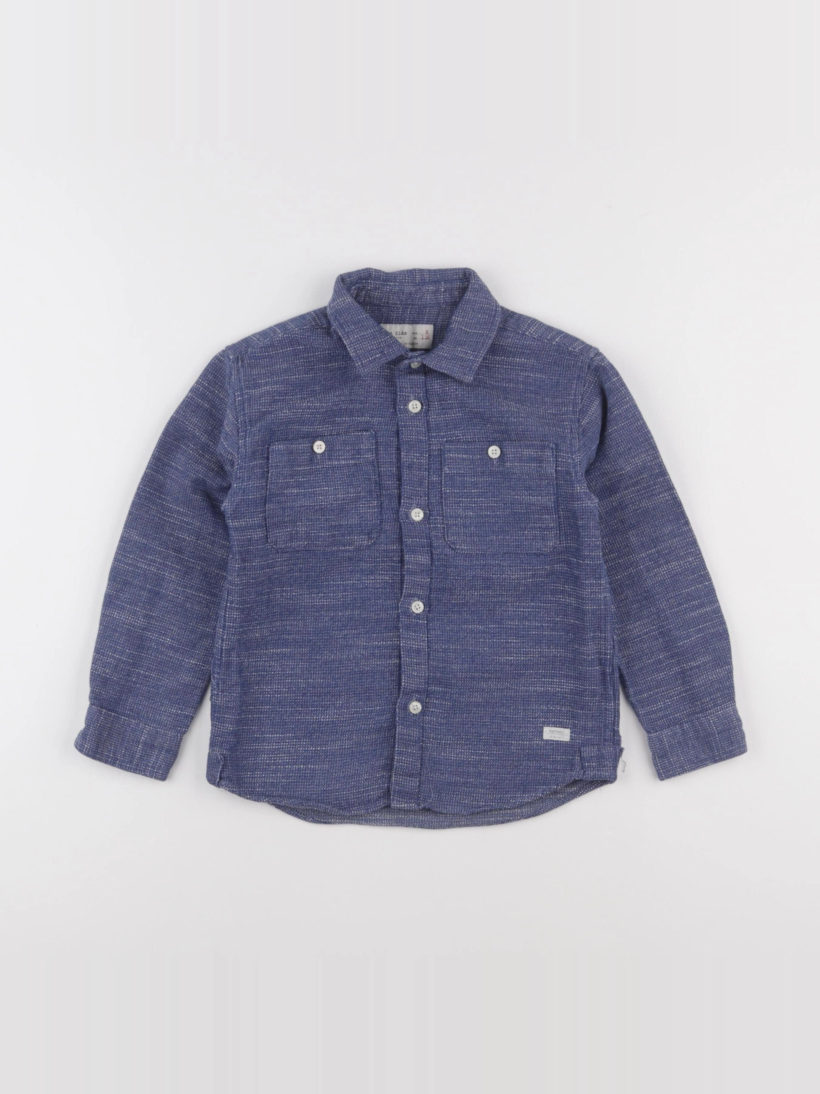 Zara - chemise bleu - 6 ans
