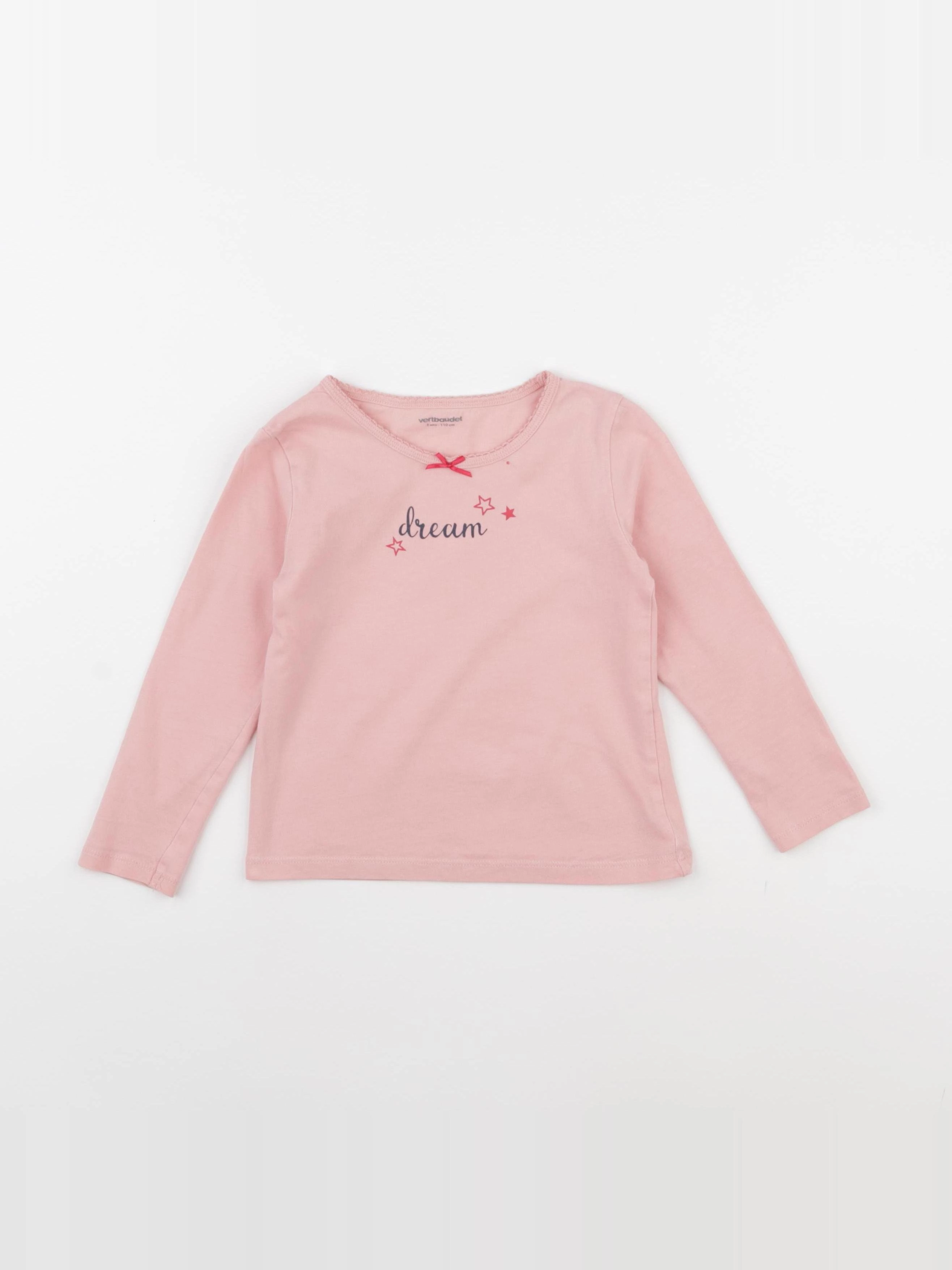 Vertbaudet - maillot de corps rose - 5 ans