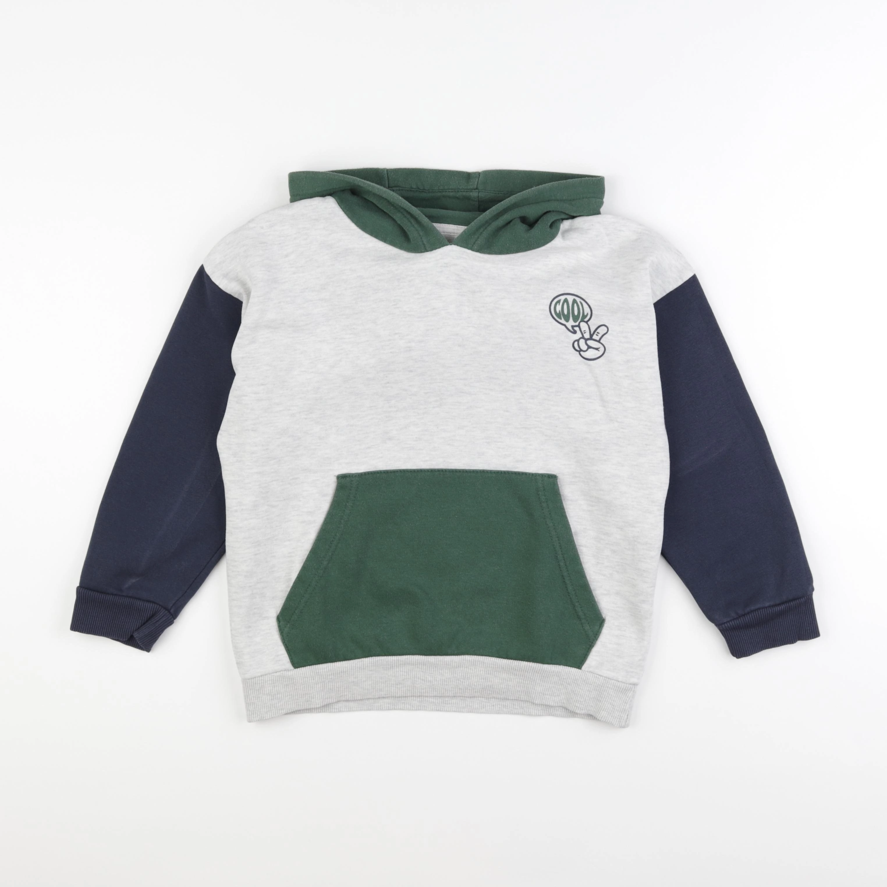 Vertbaudet - sweat gris - 8 ans