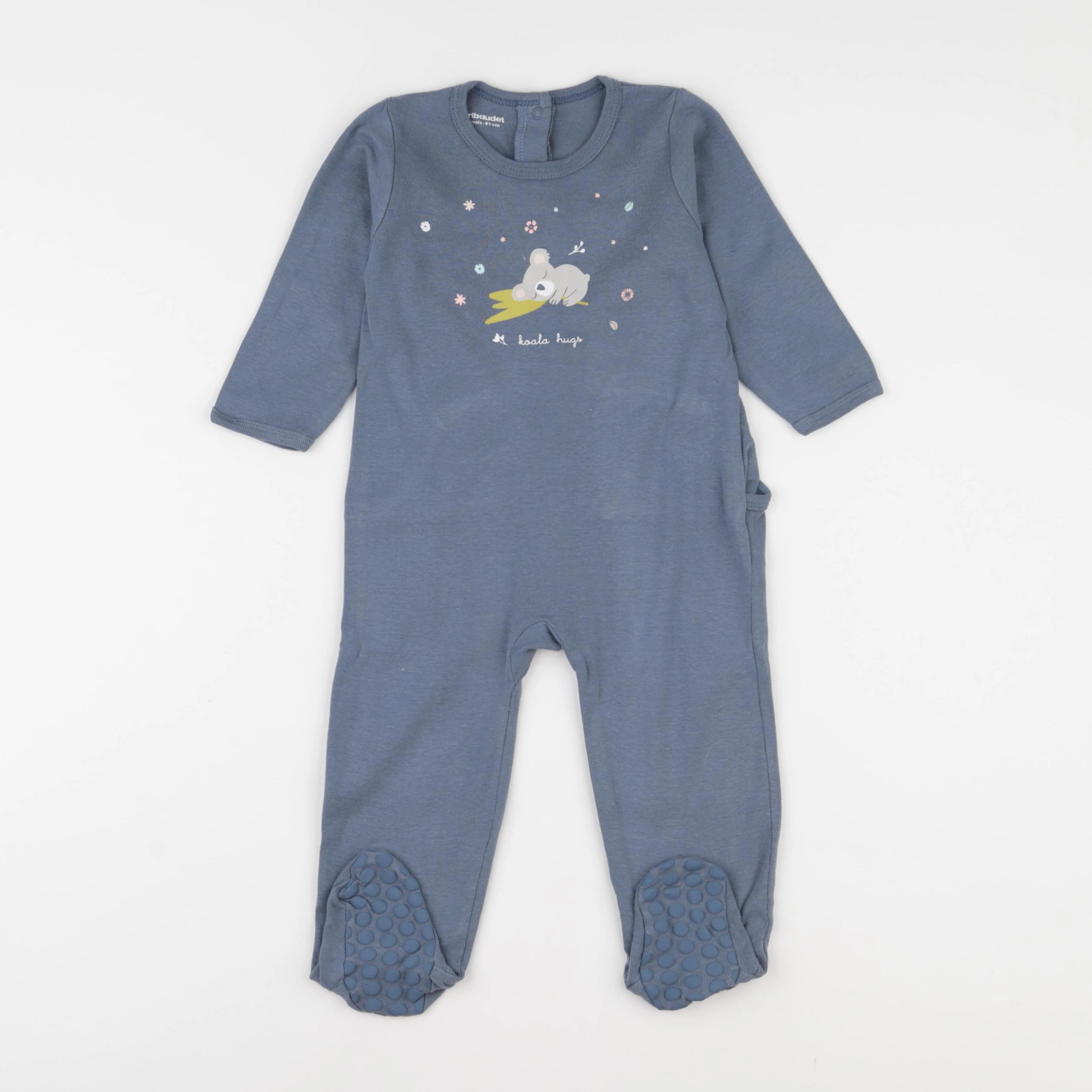 Vertbaudet - pyjama coton bleu - 18 mois