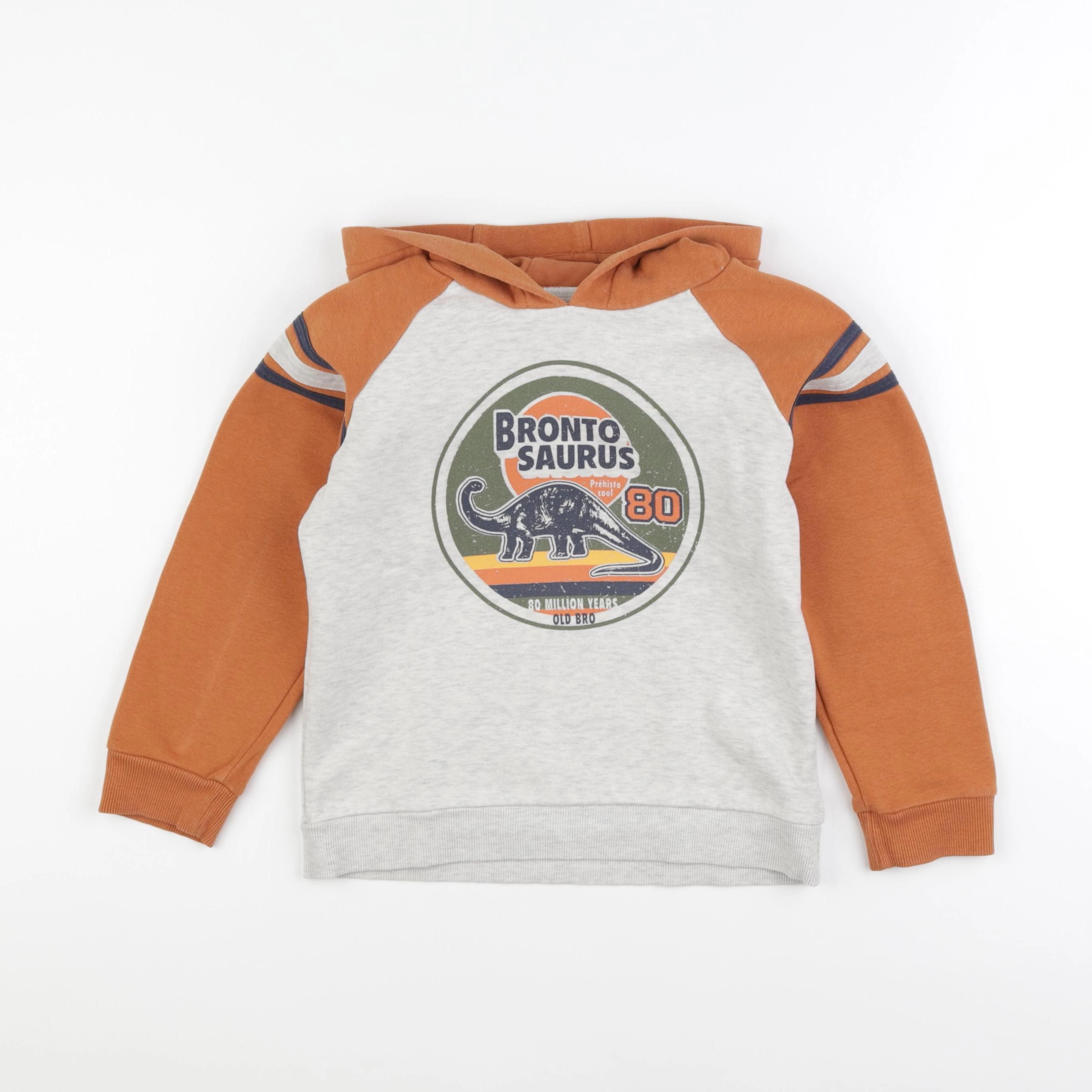 Vertbaudet - sweat marron - 8 ans