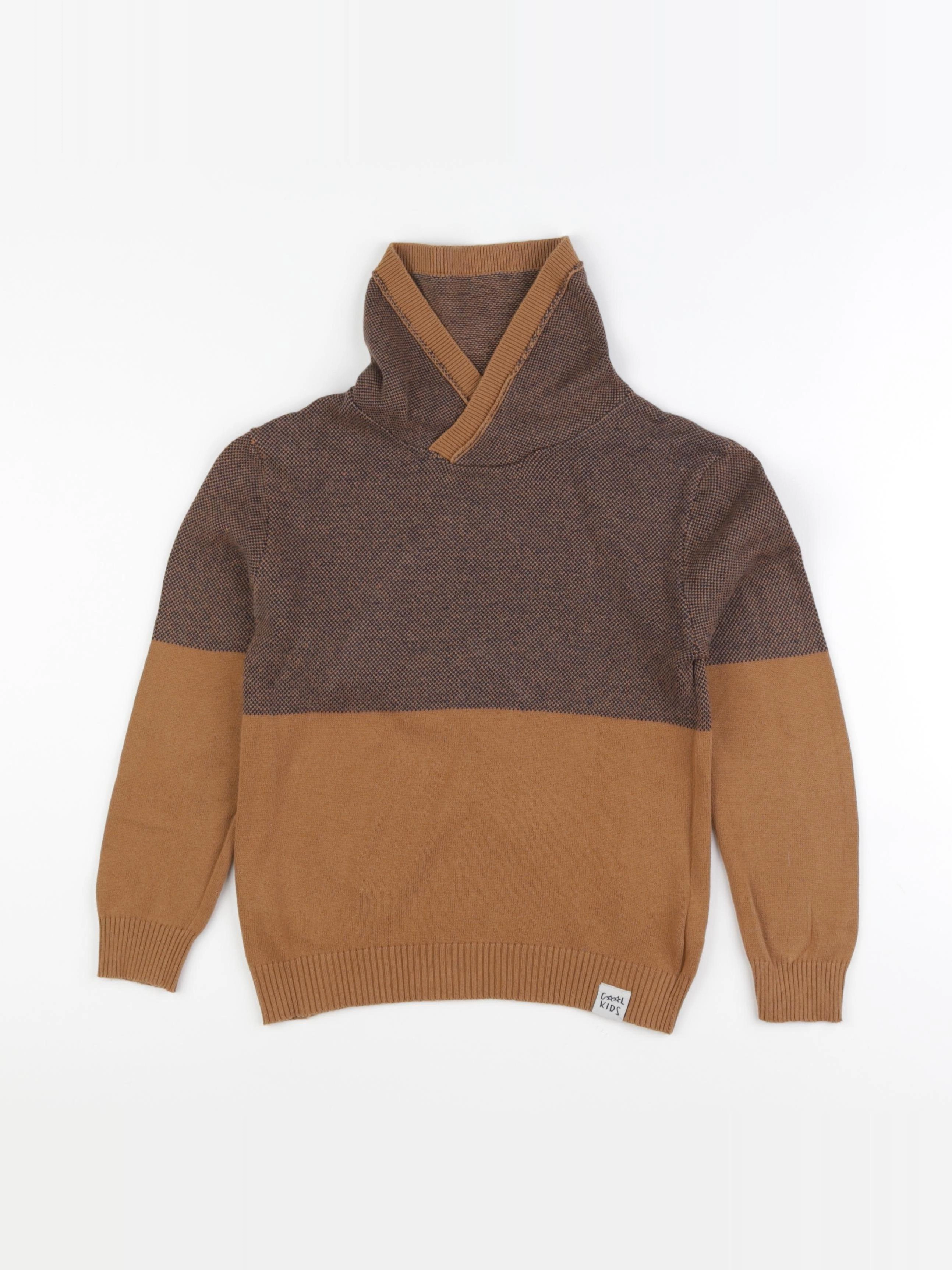Vertbaudet - pull marron - 8 ans