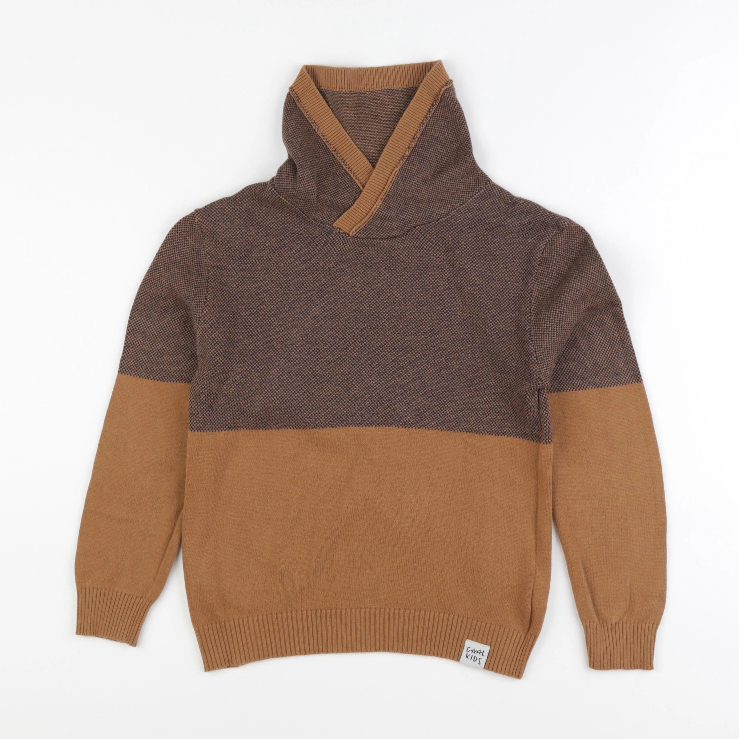 Vertbaudet - pull marron - 8 ans