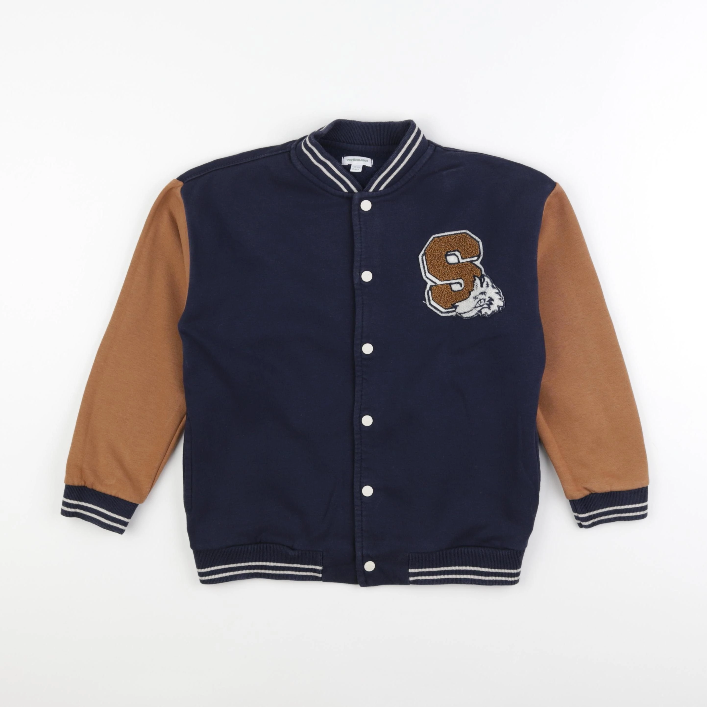 Vertbaudet - gilet bleu - 8 ans