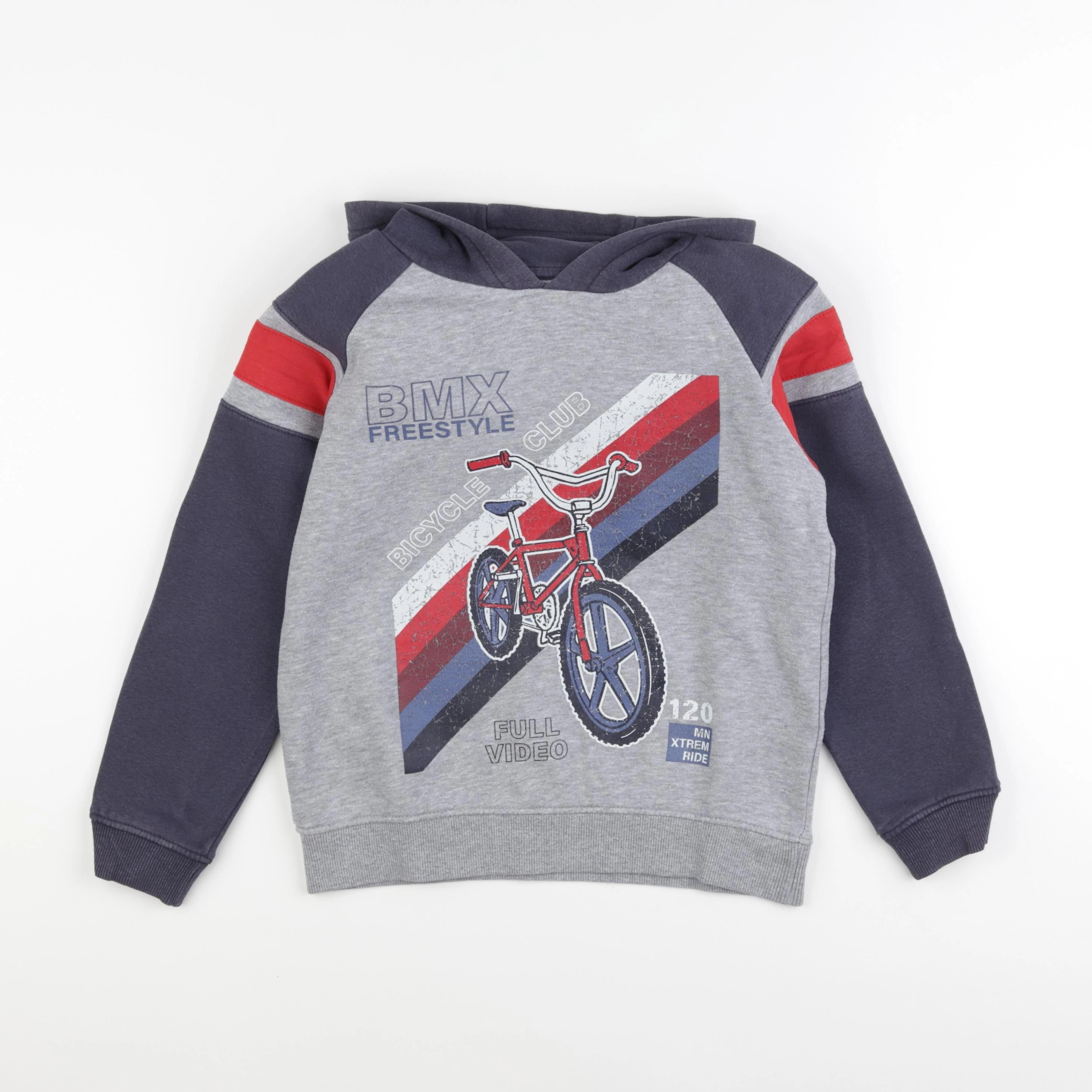 Vertbaudet - sweat gris - 10 ans
