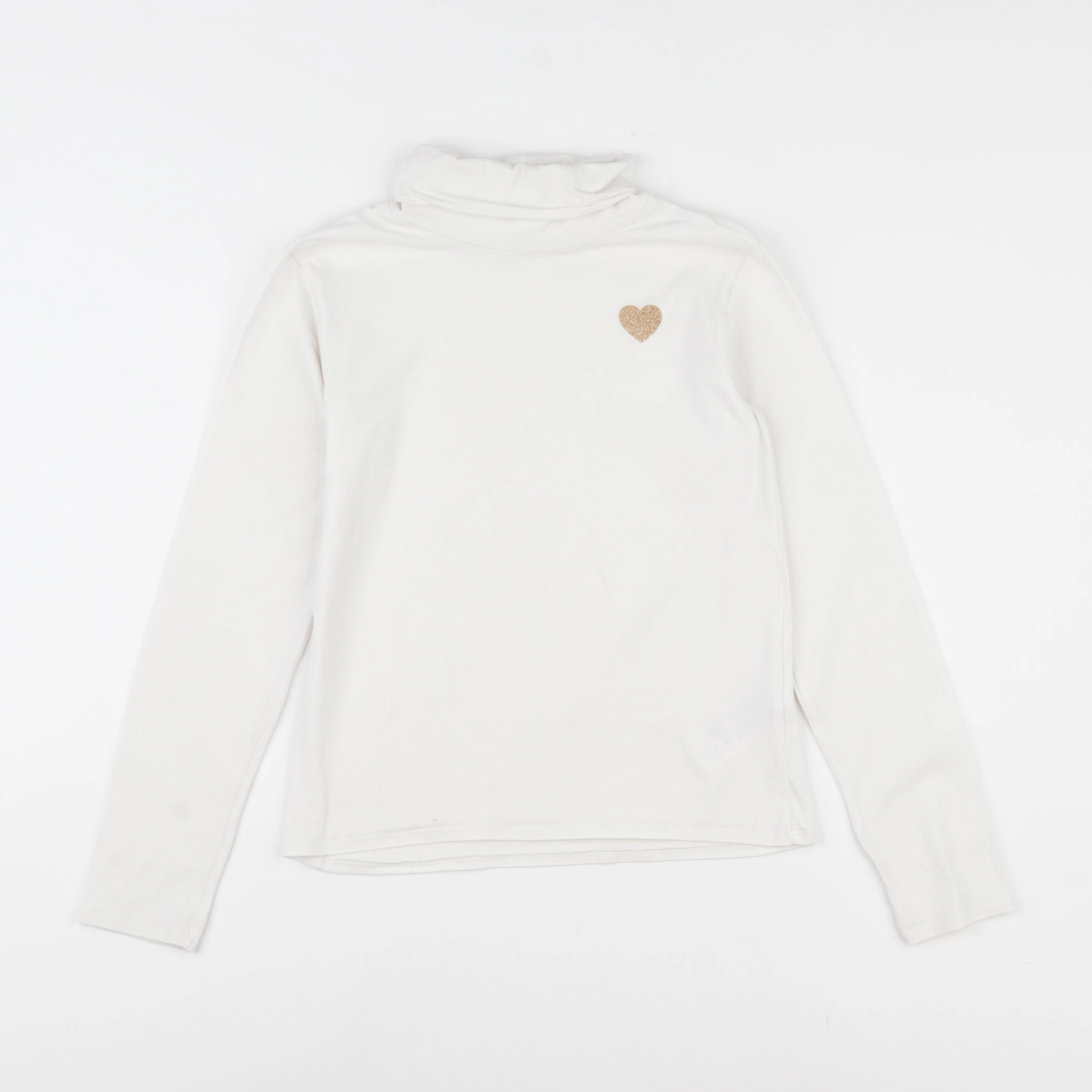 Vertbaudet - sous-pull blanc - 10 ans