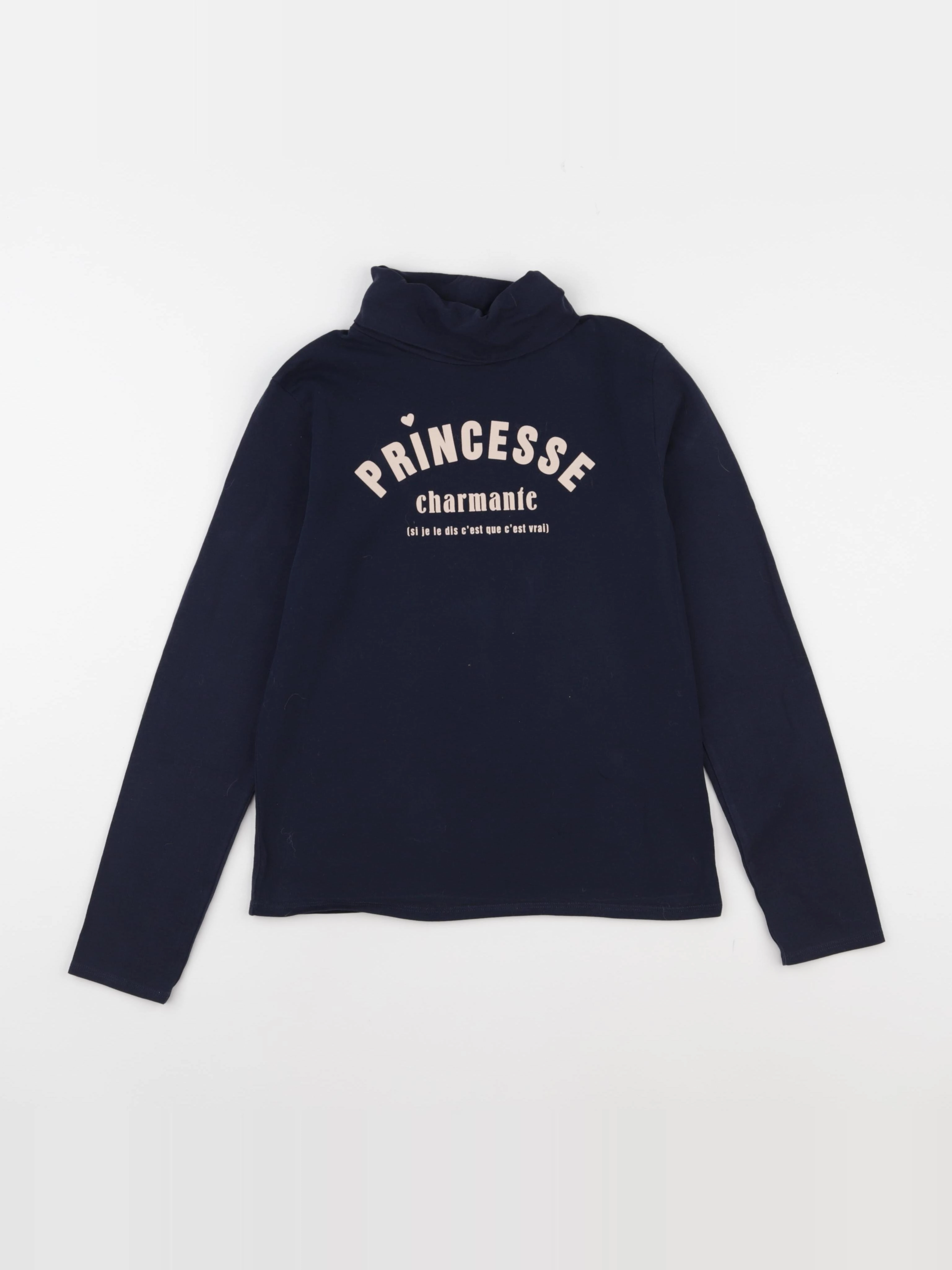 Vertbaudet - sous-pull bleu - 10 ans