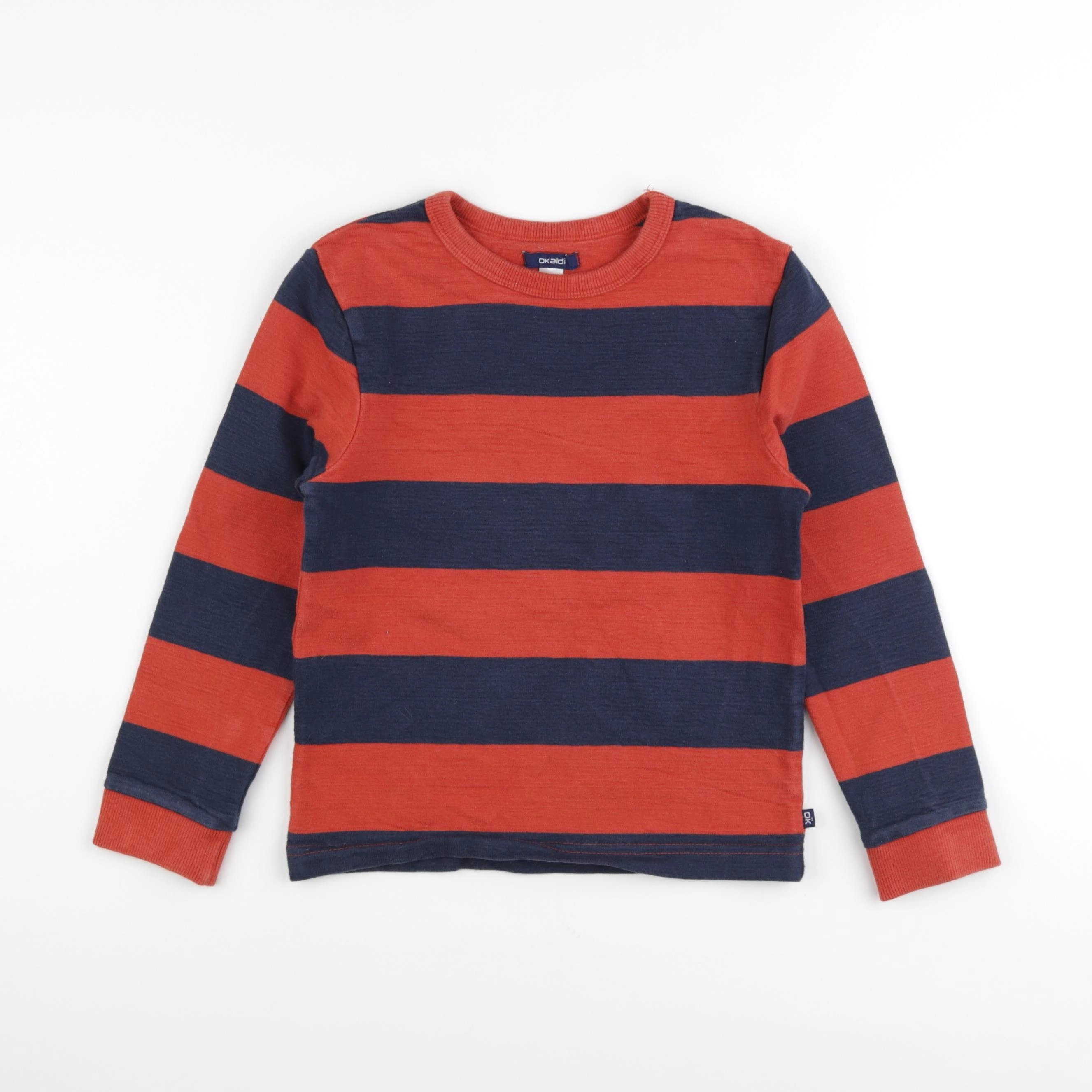 Okaidi - tee-shirt rouge, bleu - 8 ans
