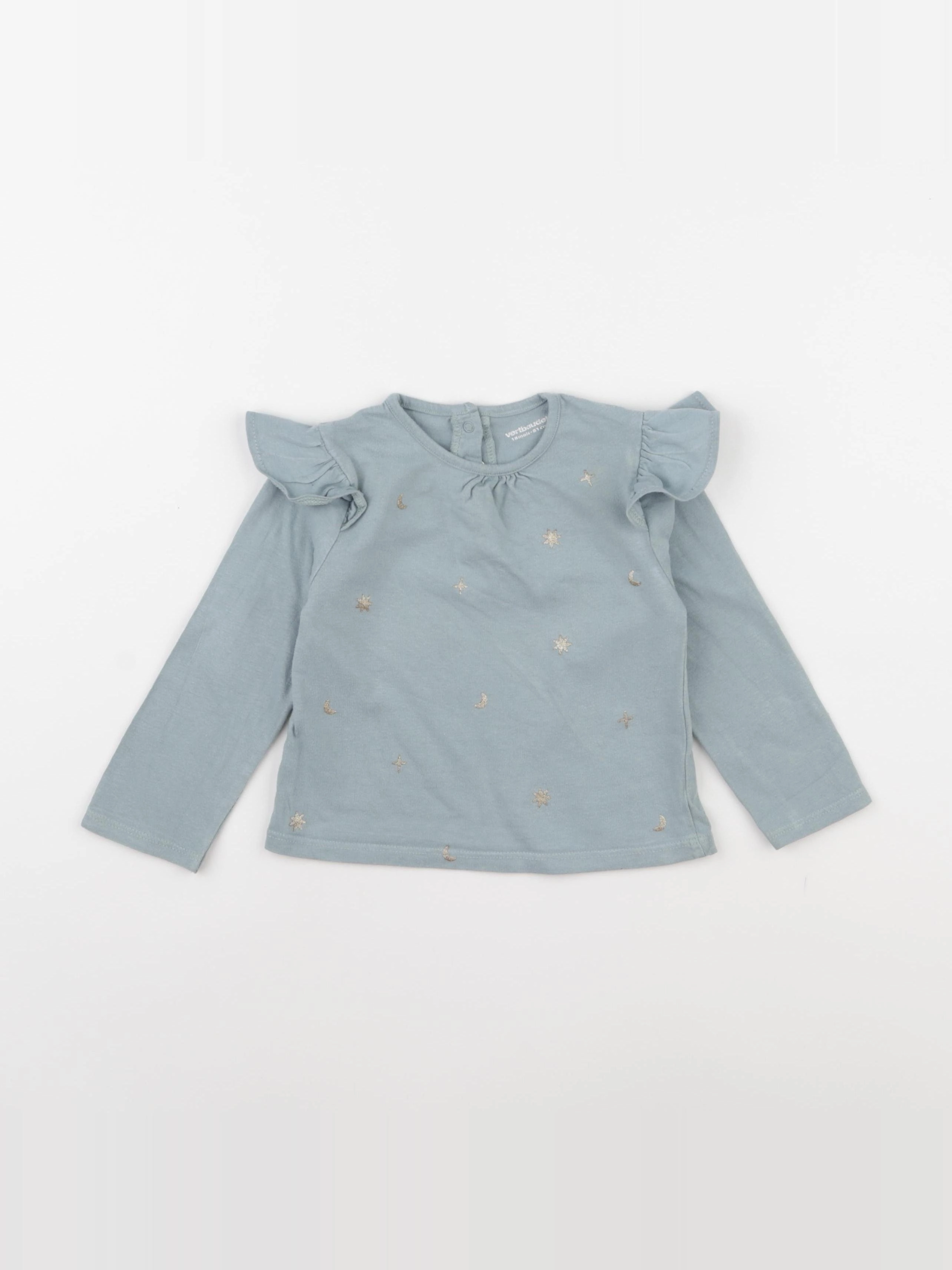 Vertbaudet - tee-shirt bleu - 18 mois