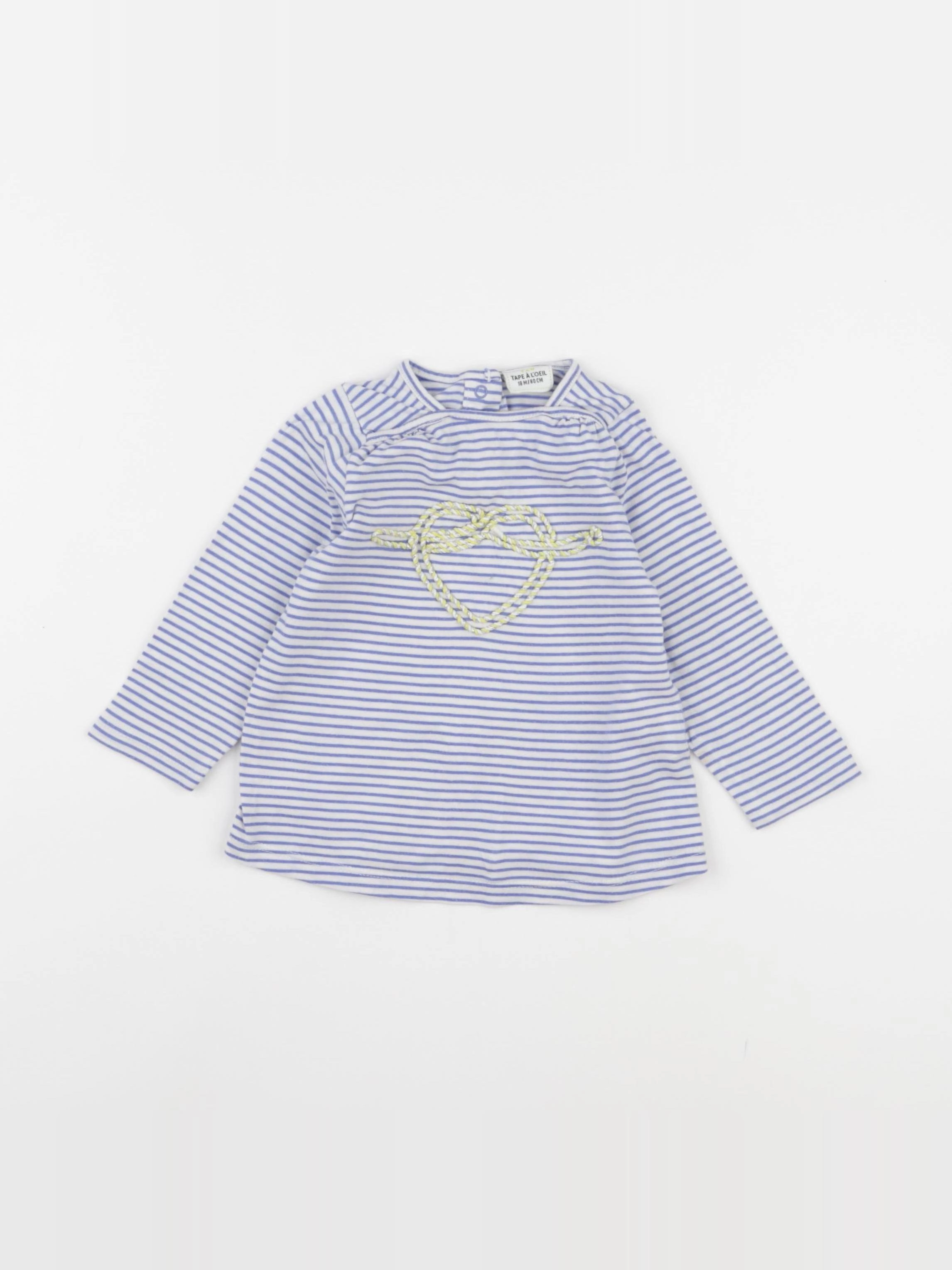 Tape à l'oeil - tee-shirt bleu - 18 mois