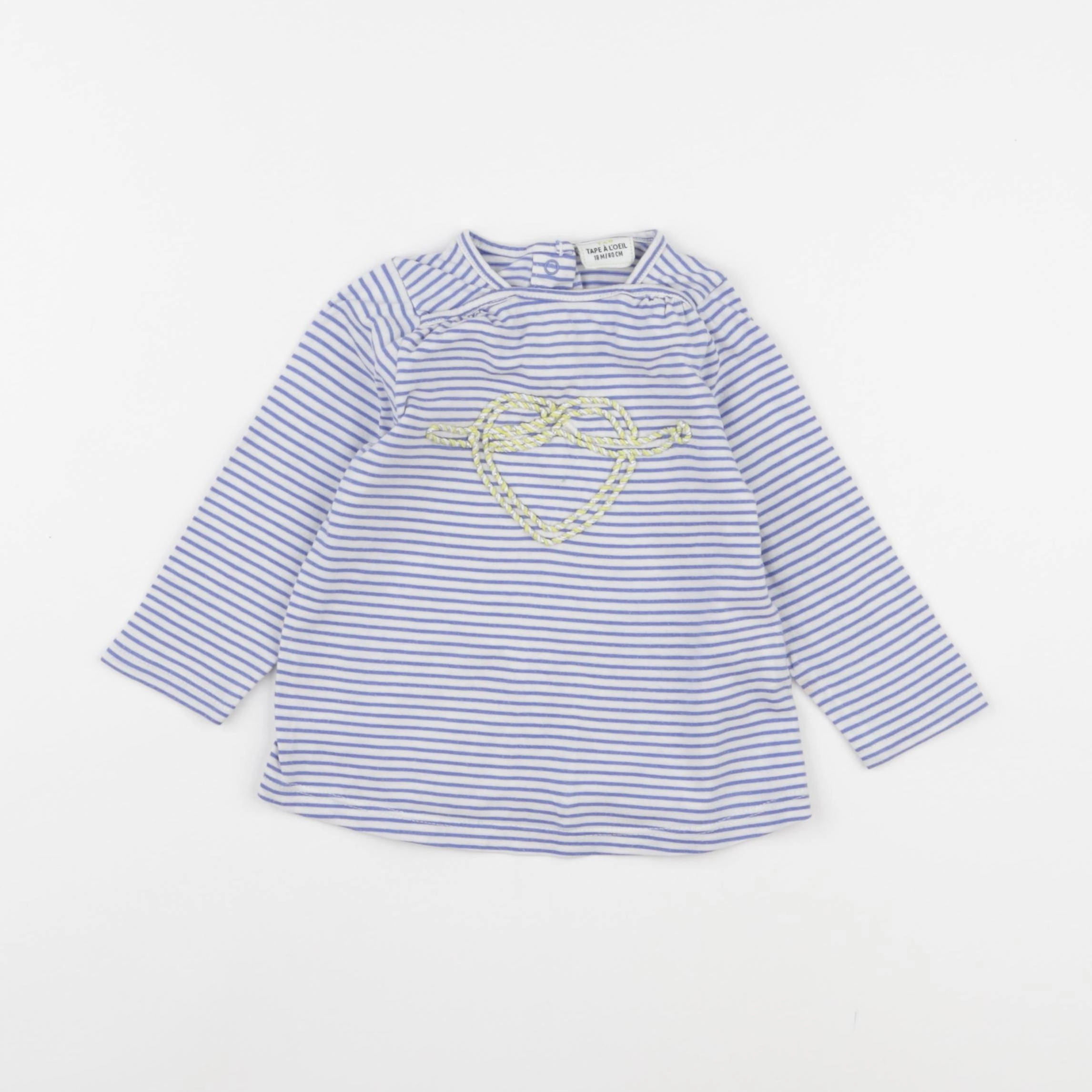 Tape à l'oeil - tee-shirt bleu - 18 mois