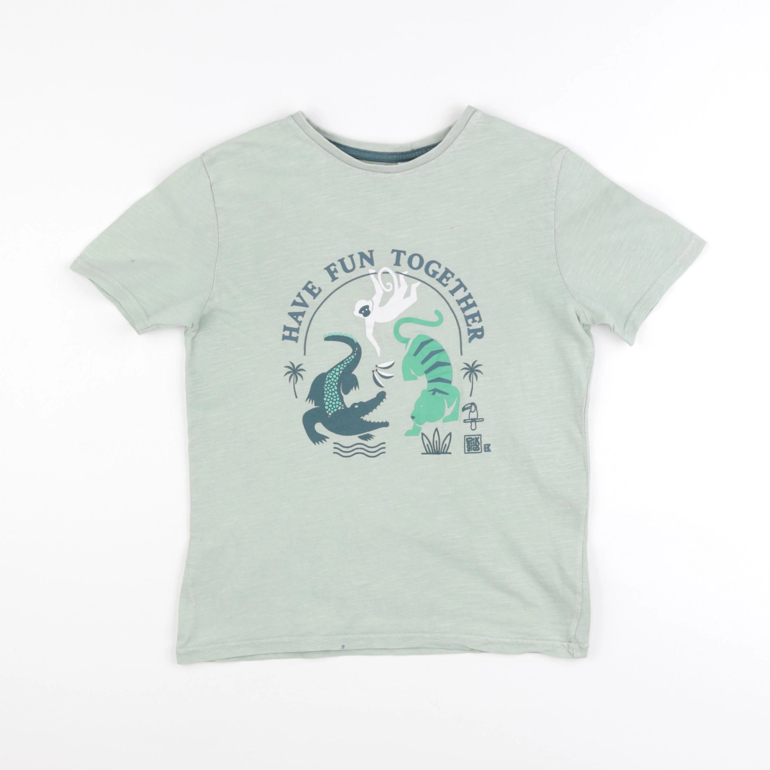 Okaidi - tee-shirt vert - 8 ans