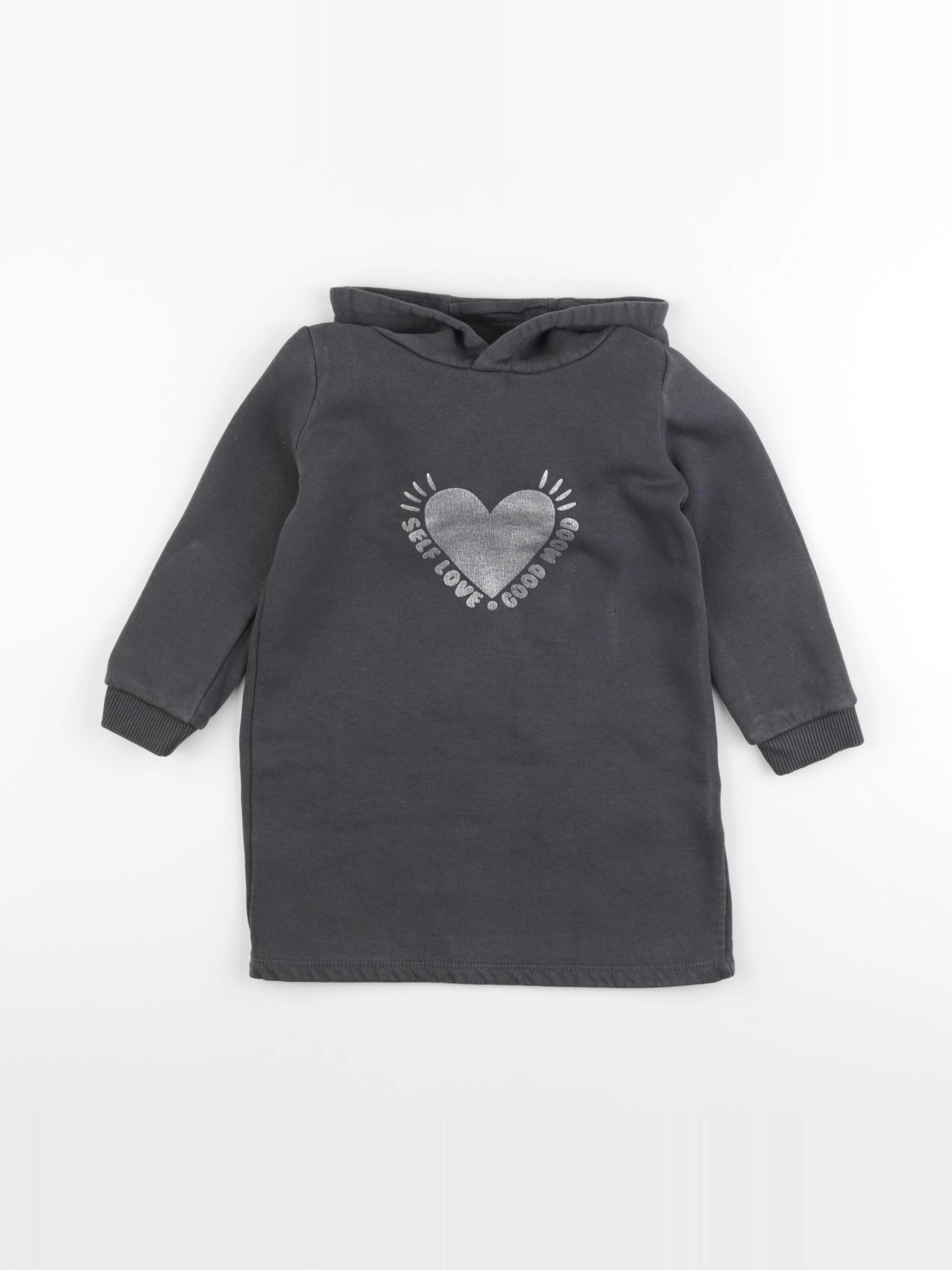 Vertbaudet - robe gris - 4 ans
