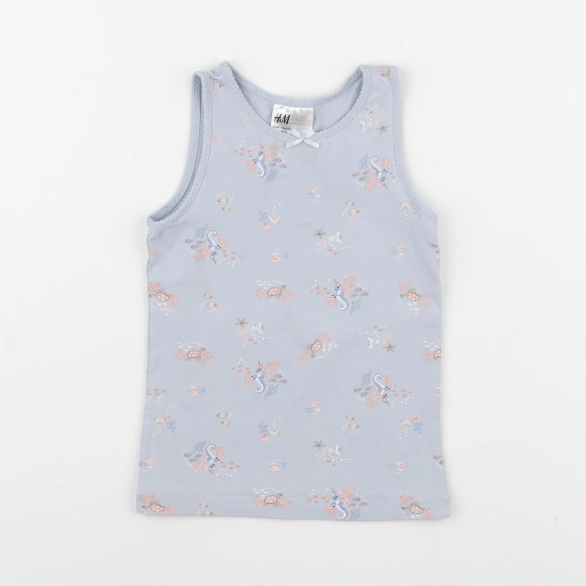 H&M - maillot de corps multicolore - 2/4 ans