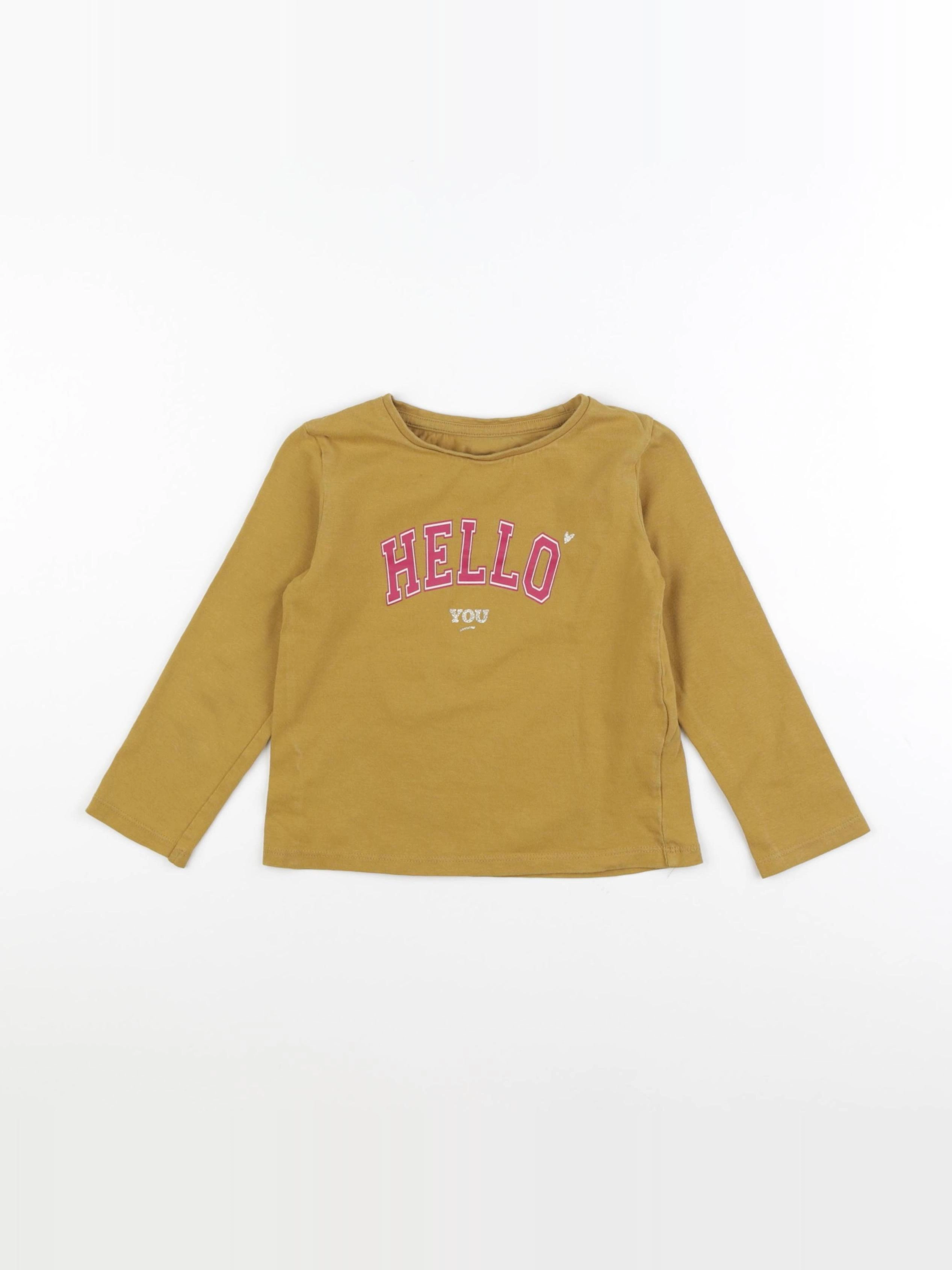 Vertbaudet - tee-shirt marron - 4 ans
