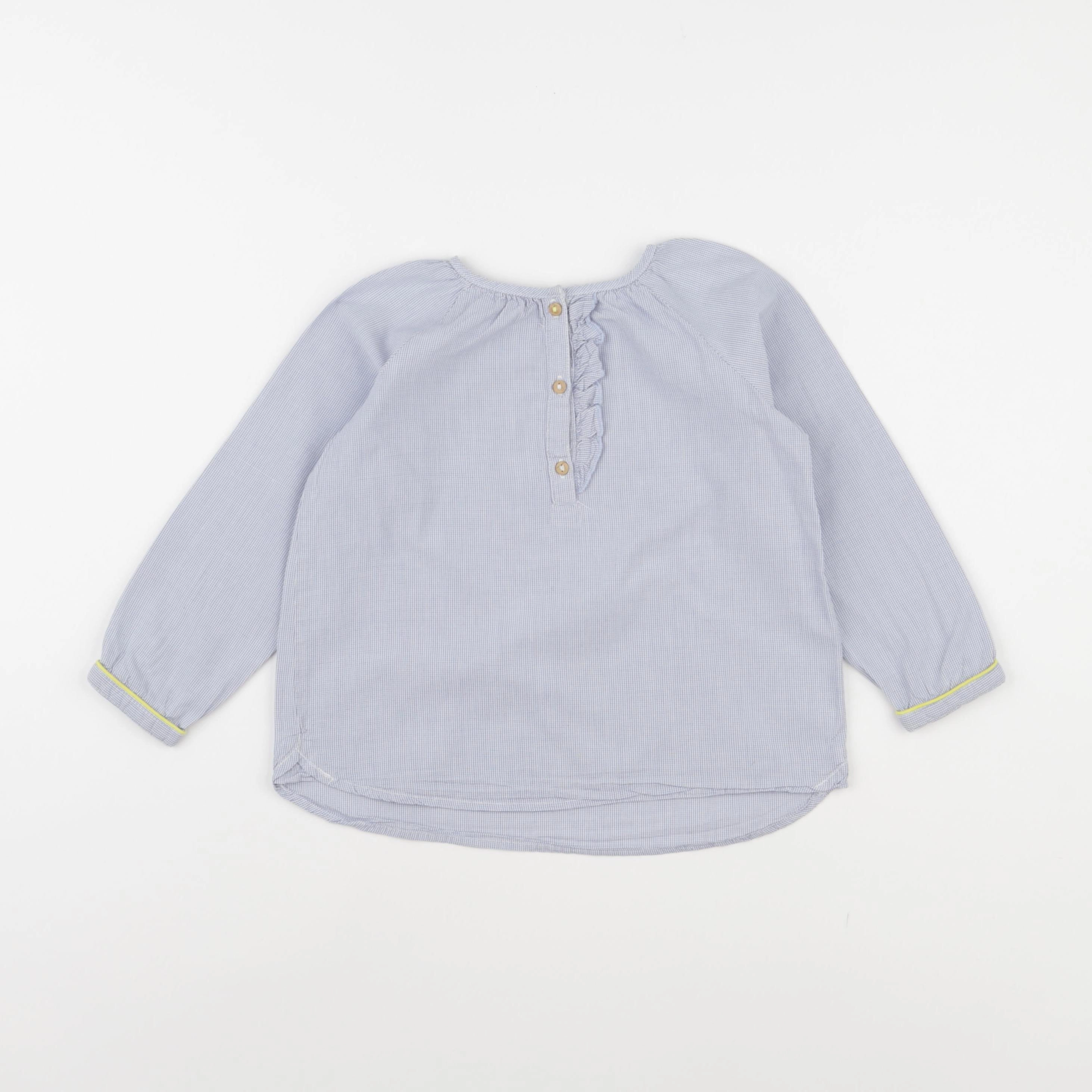 Zara - blouse bleu - 3/4 ans