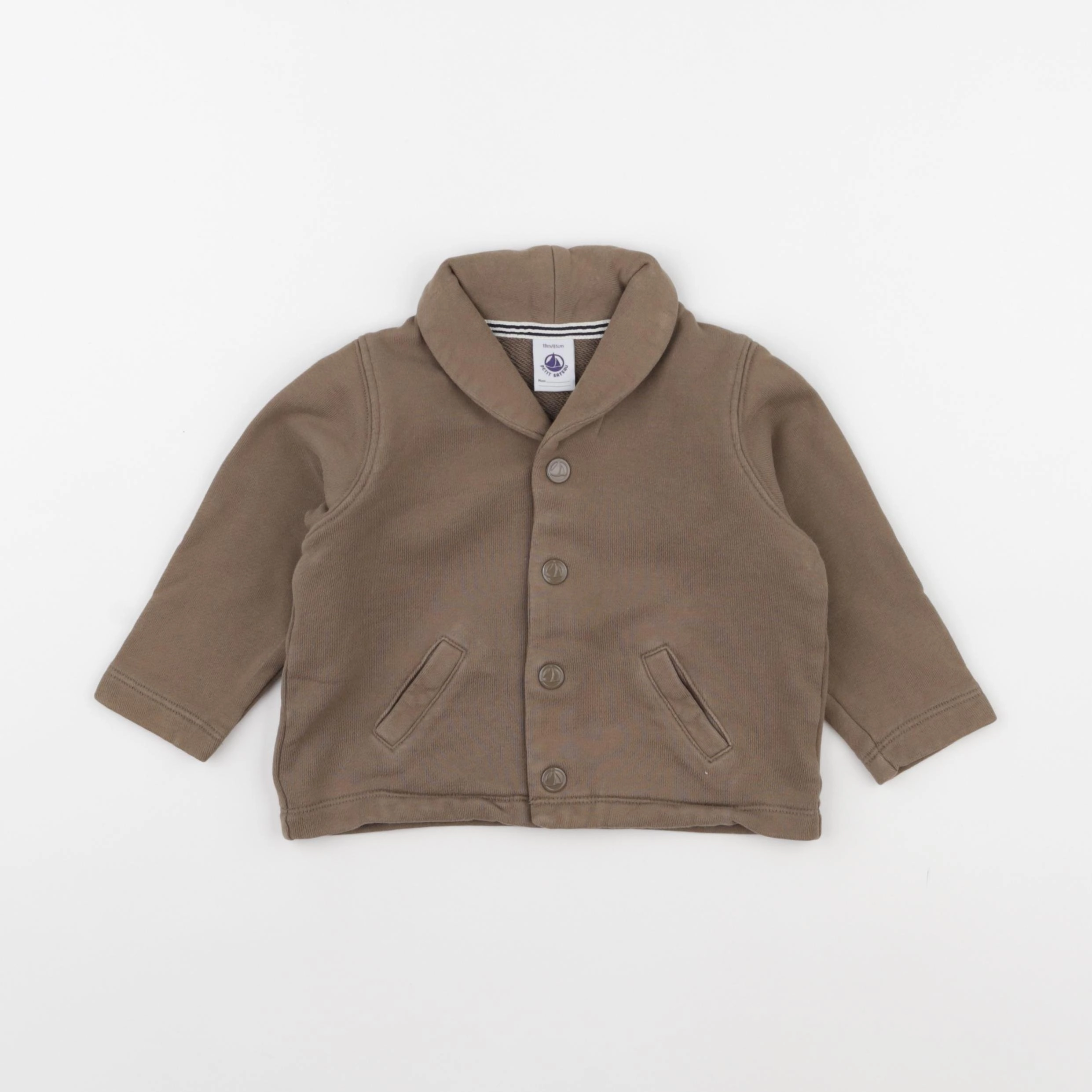 Petit Bateau - veste vert - 18 mois
