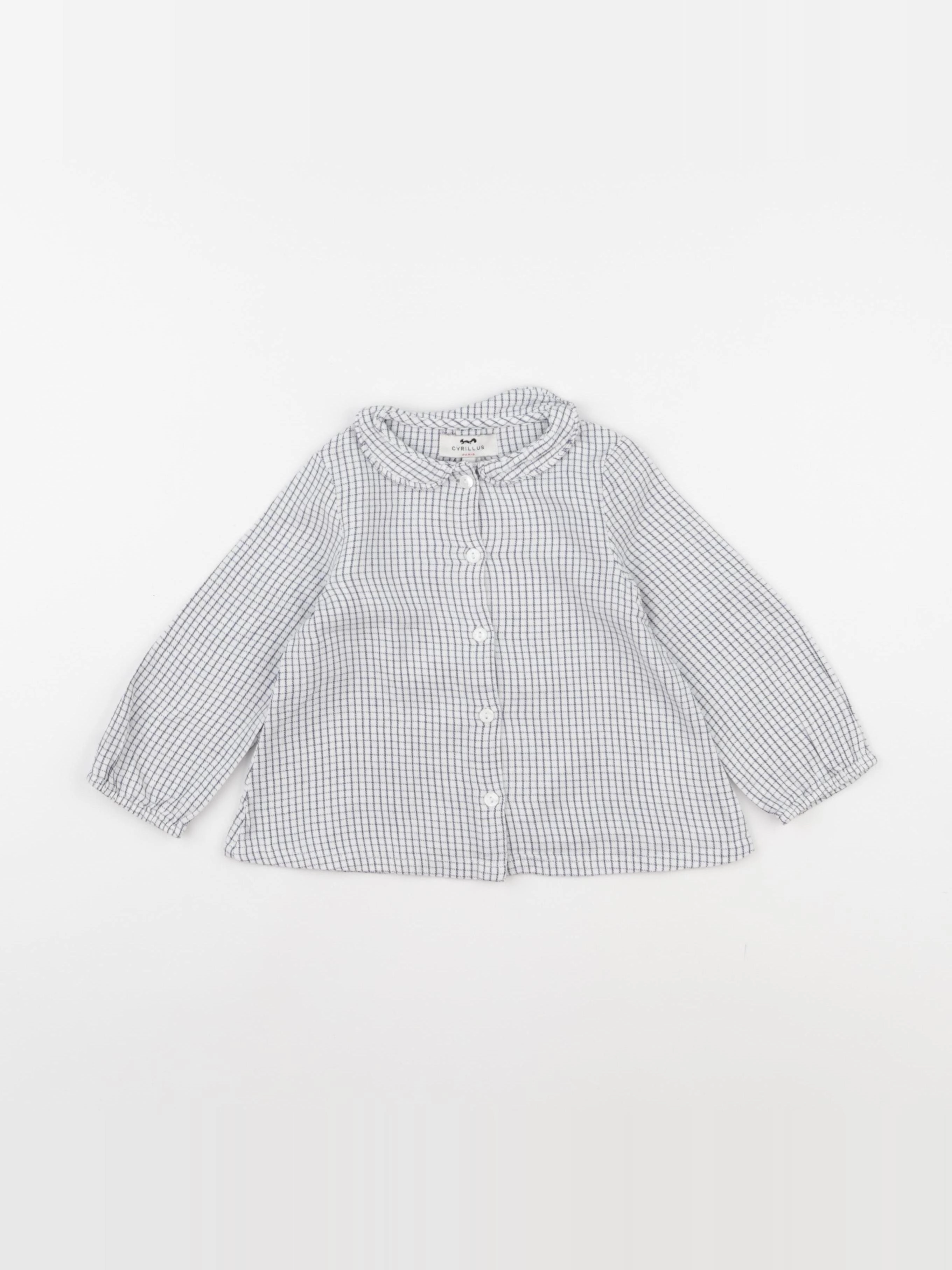Cyrillus - blouse bleu - 18 mois