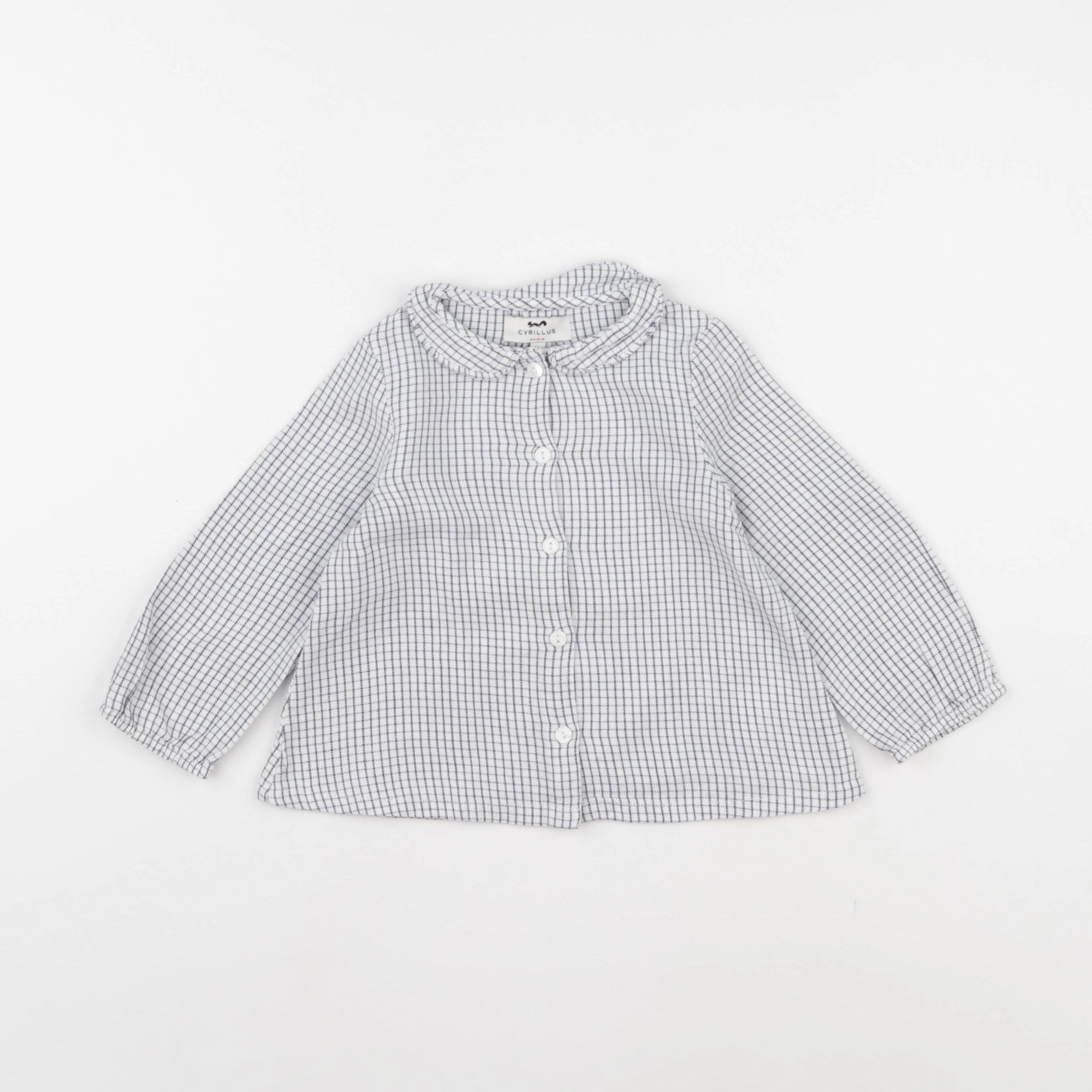 Cyrillus - blouse bleu - 18 mois