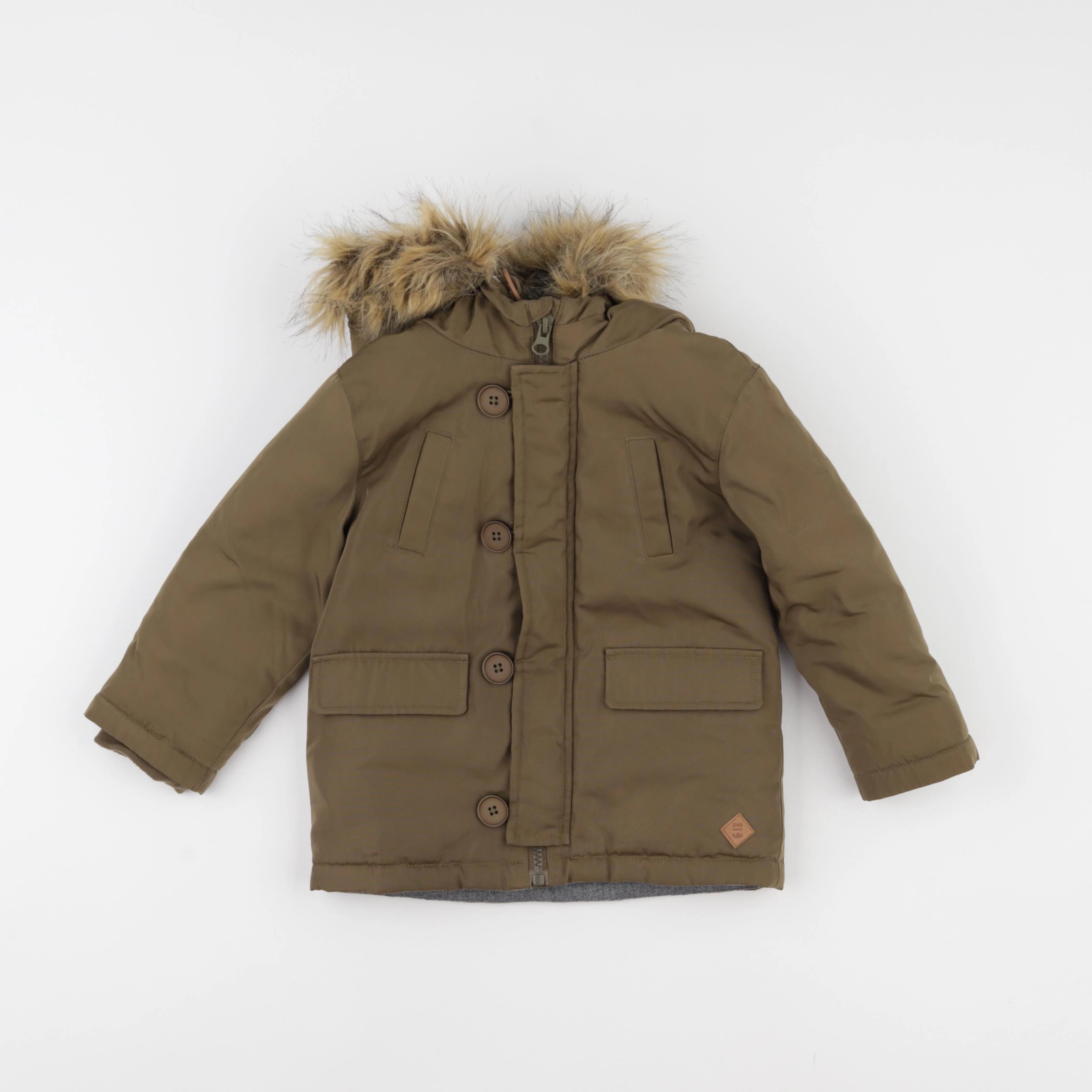 Mango - parka vert - 18/24 mois