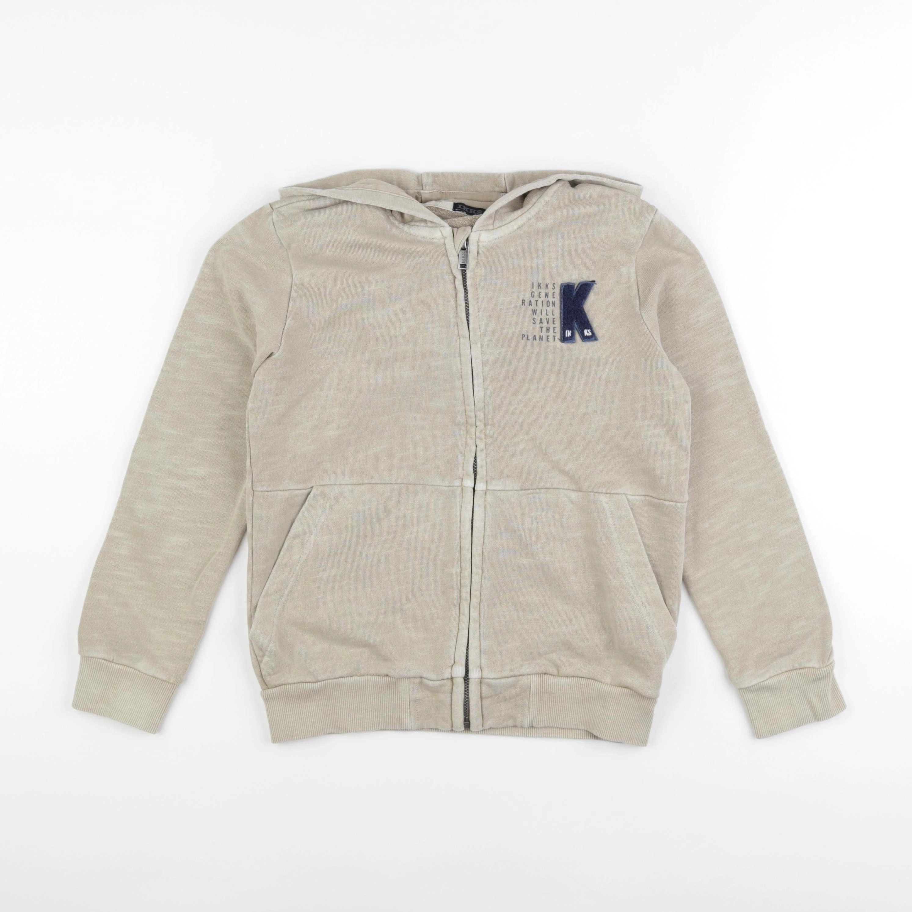 IKKS - sweat beige - 10 ans